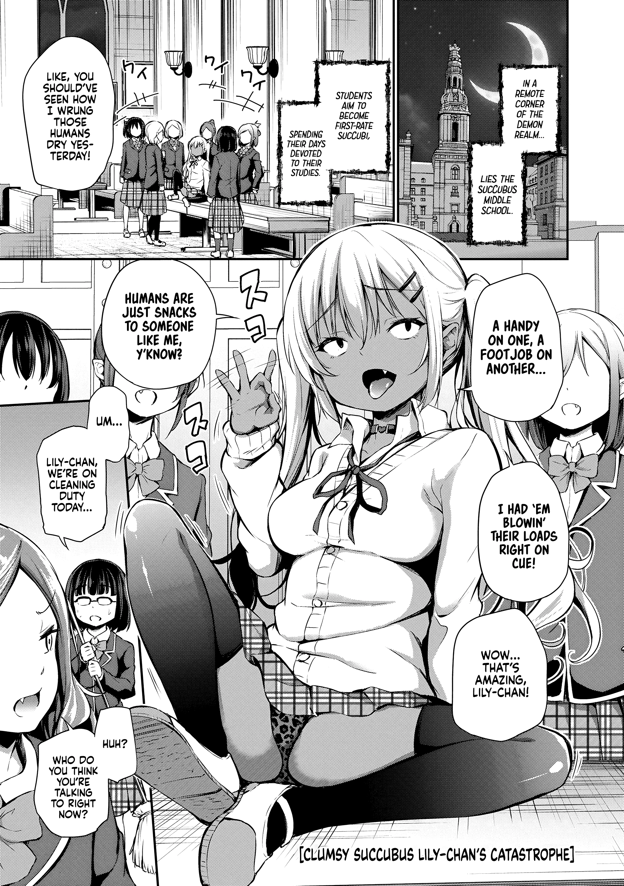 Clumsy Succubus Lily-chan's Catastrophe porn comic picture 1