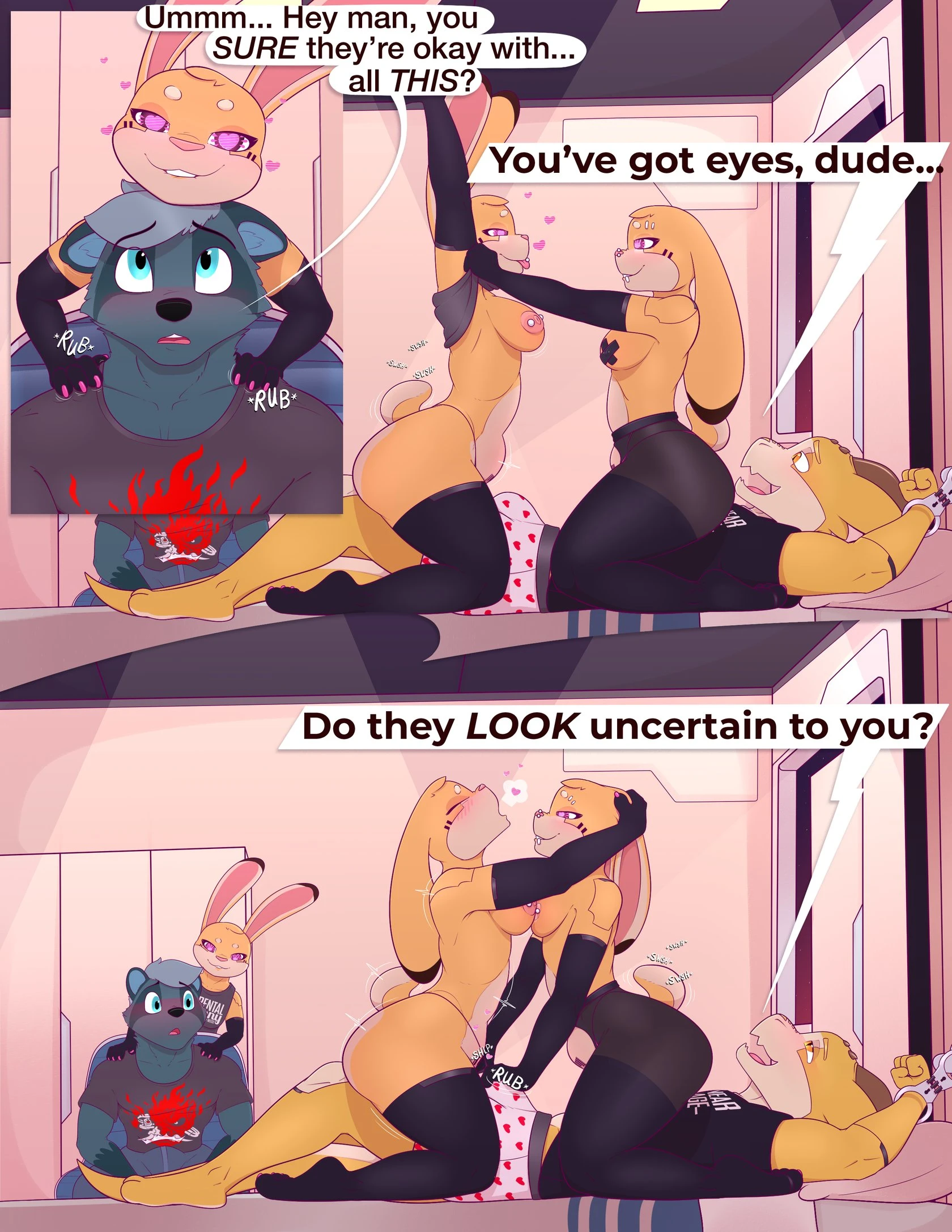 CyberBun 3: 3's Company porn comic picture 7