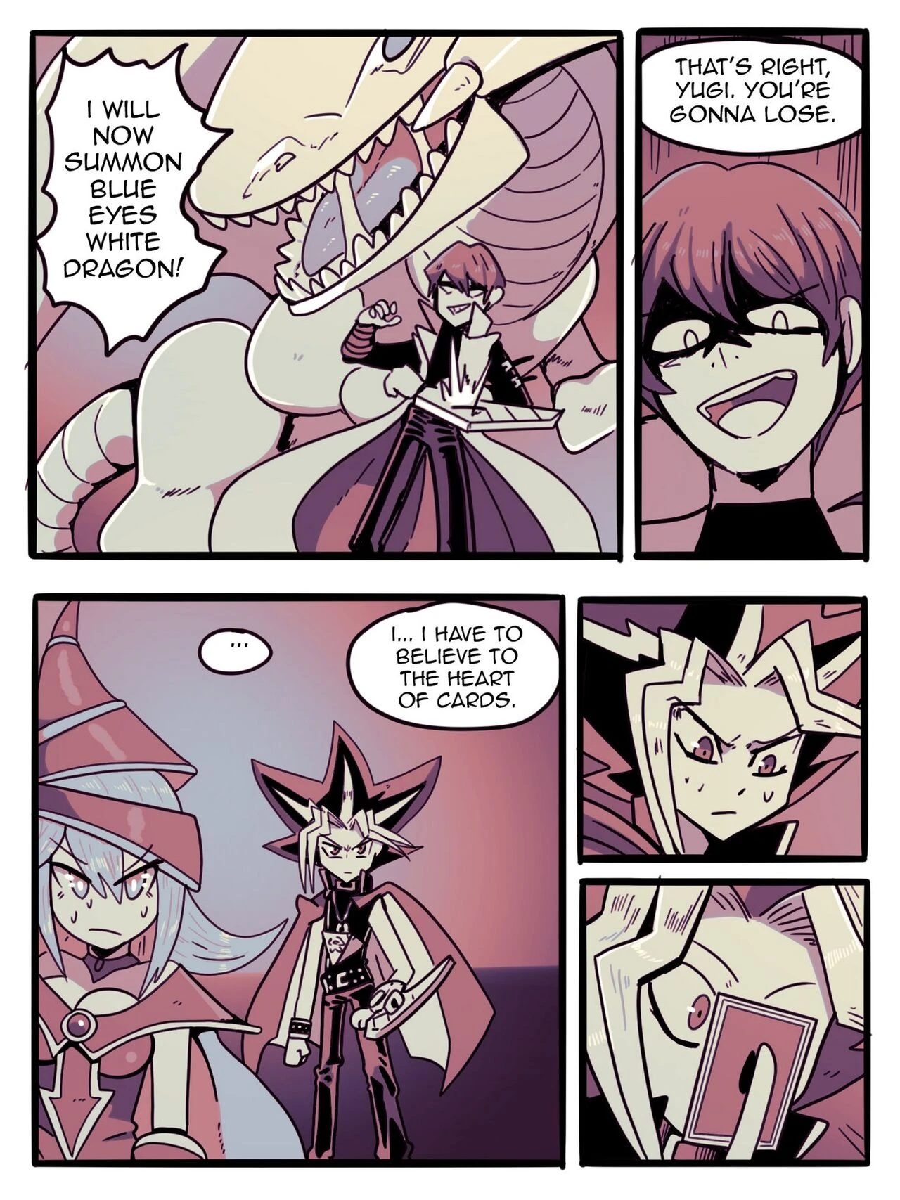 Dark Magician Girl VS Blue Eyes White Dragon porn comic picture 1