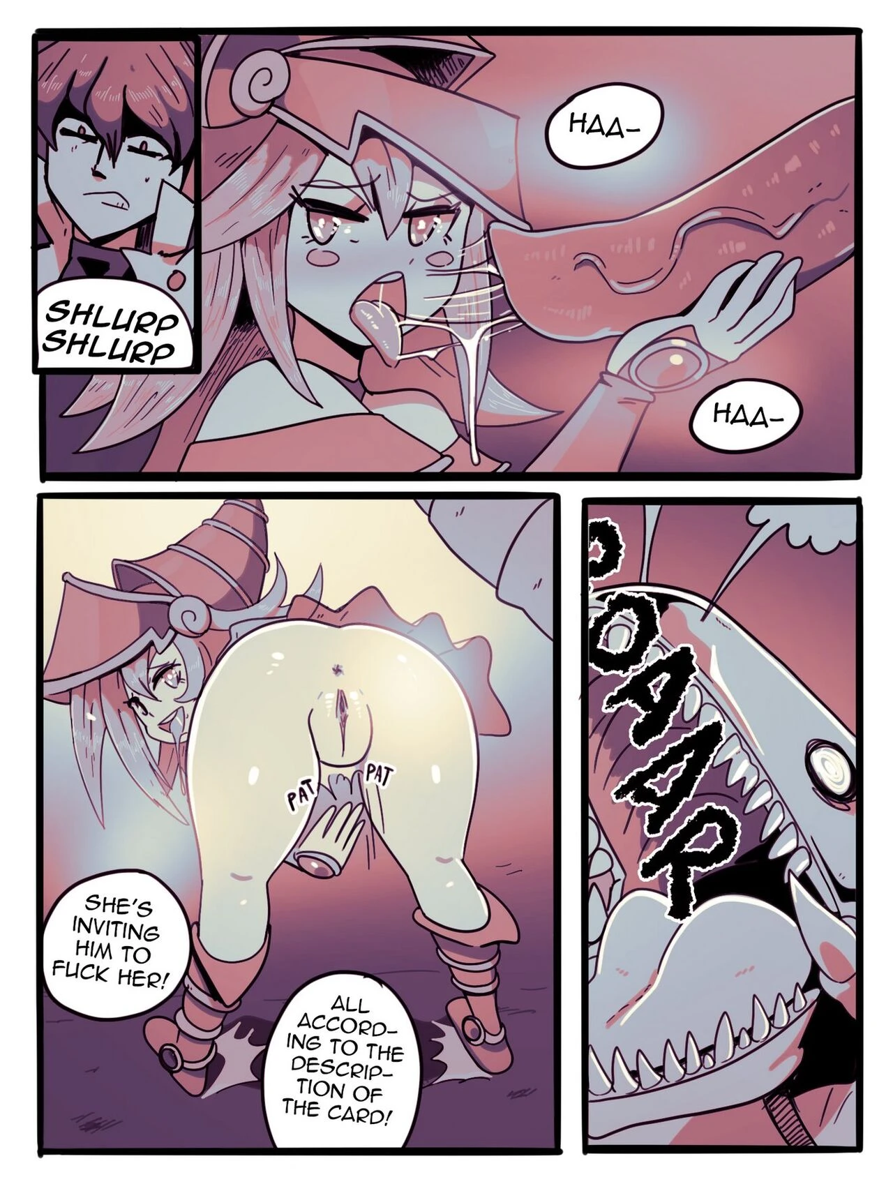Dark Magician Girl VS Blue Eyes White Dragon porn comic picture 4