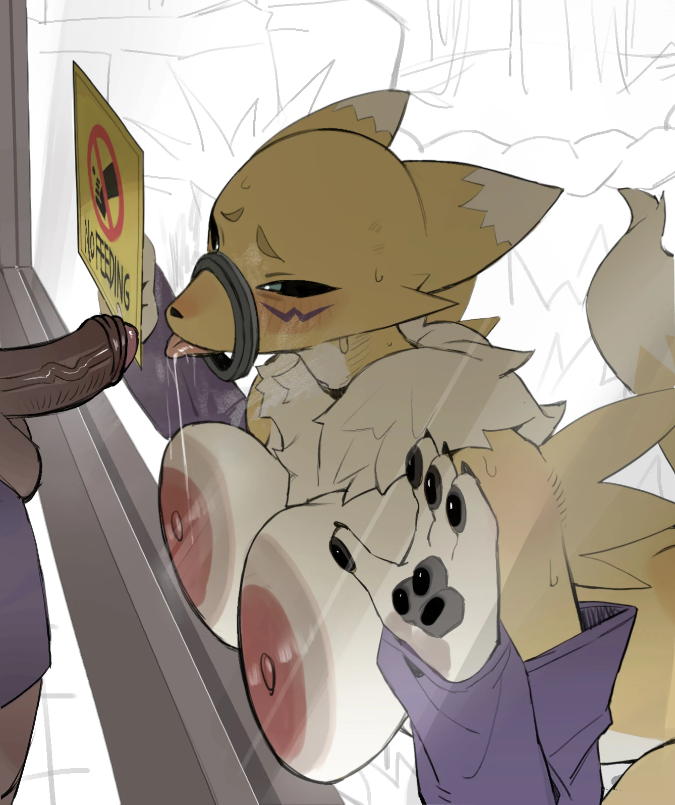 "Don't Feed the Renamon" porn comic picture 5