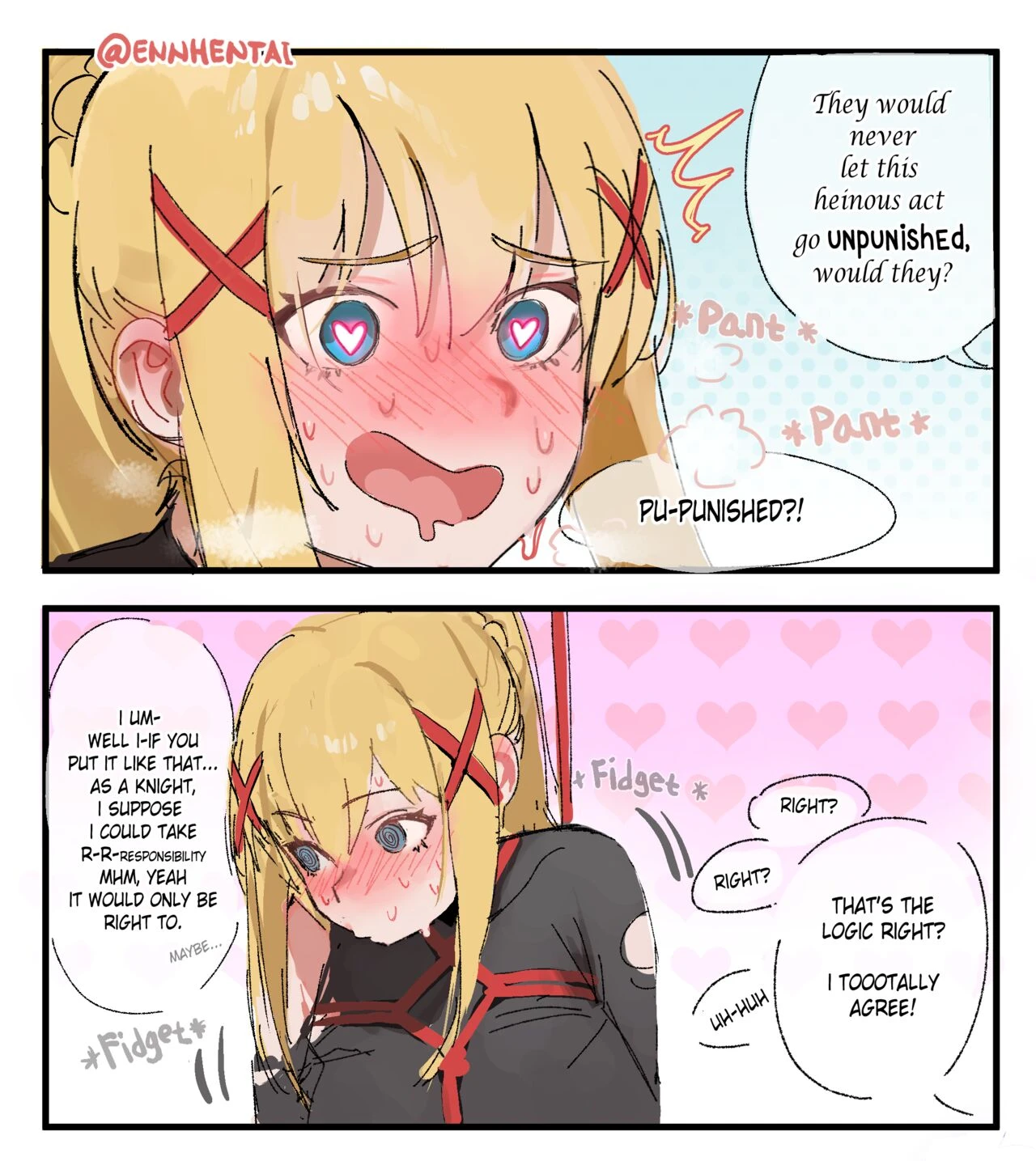 Dorkness x Kazuma porn comic picture 3