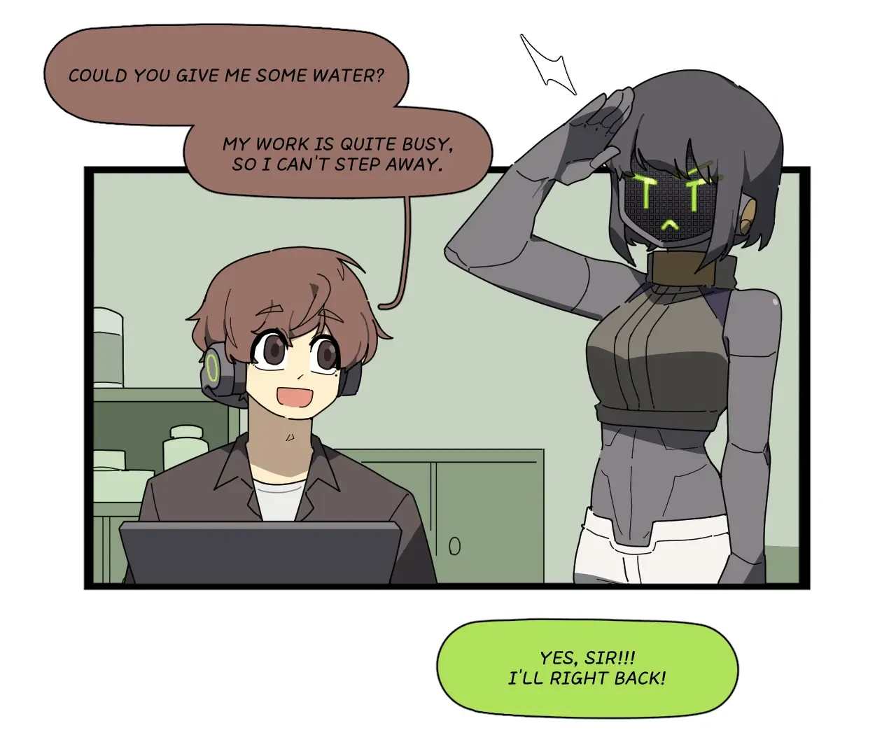 Ev3 - Robot Girl porn comic picture 49