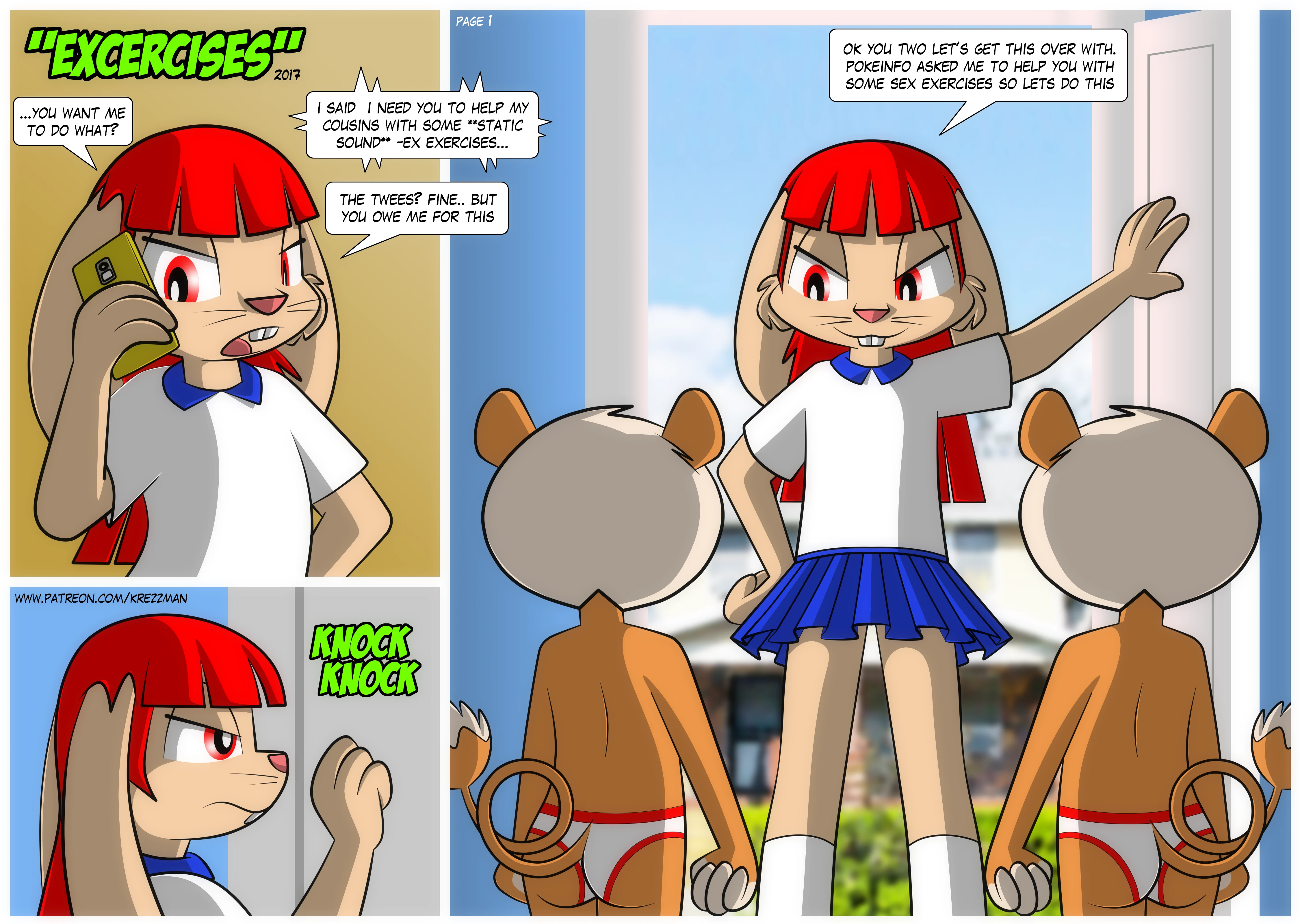 Excercises porn comic picture 1