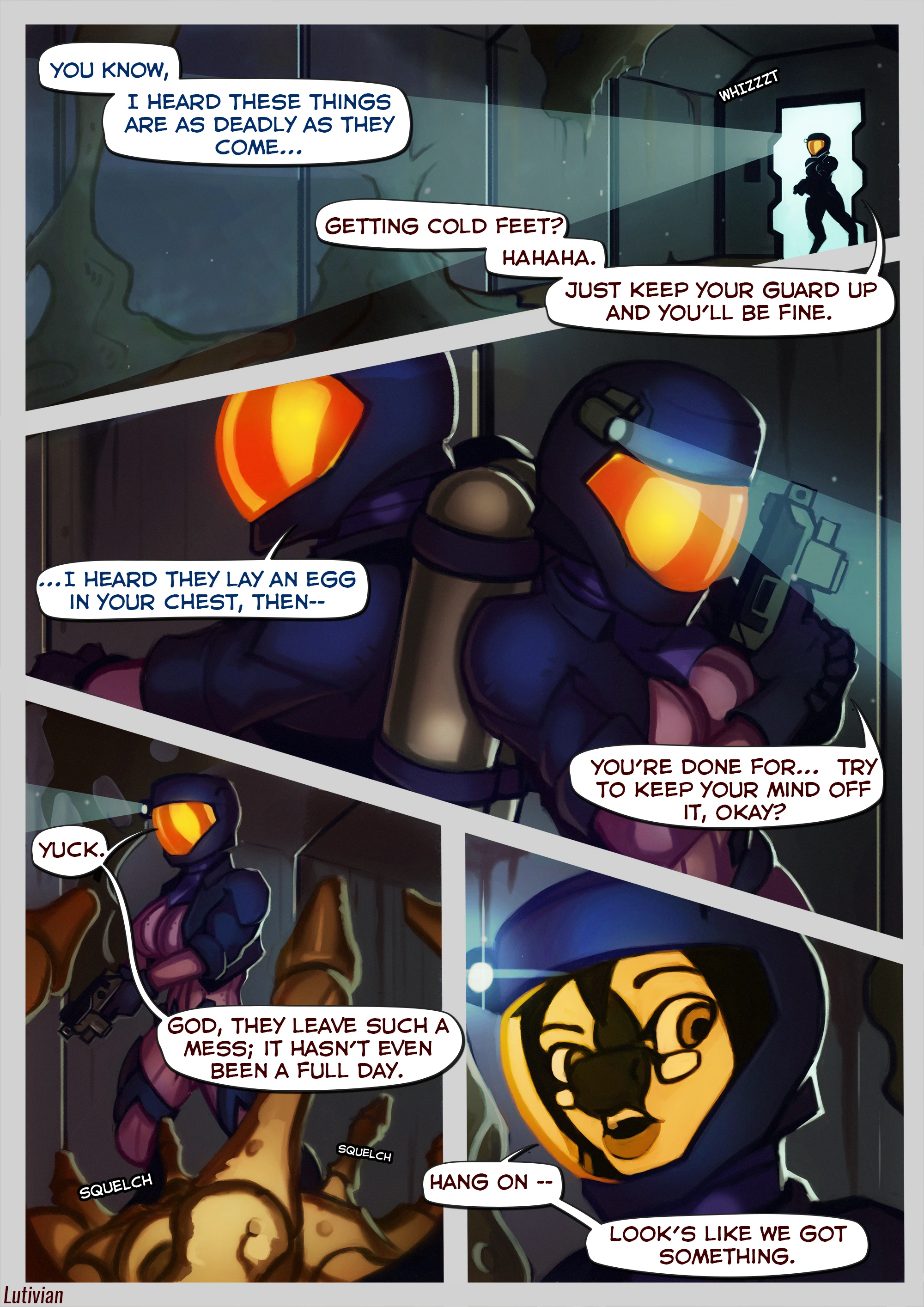 Face Hugger Fraternization porn comic picture 2