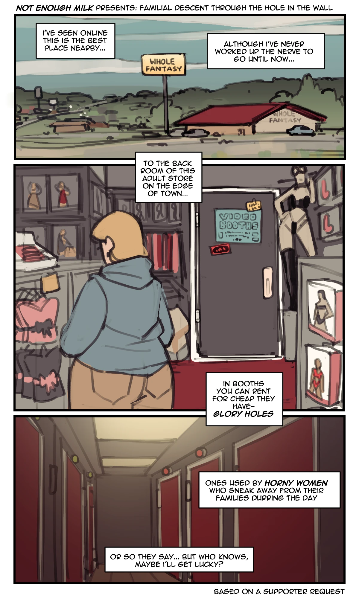 Familial Descent Trough The Hole In The Wall porn comic picture 2