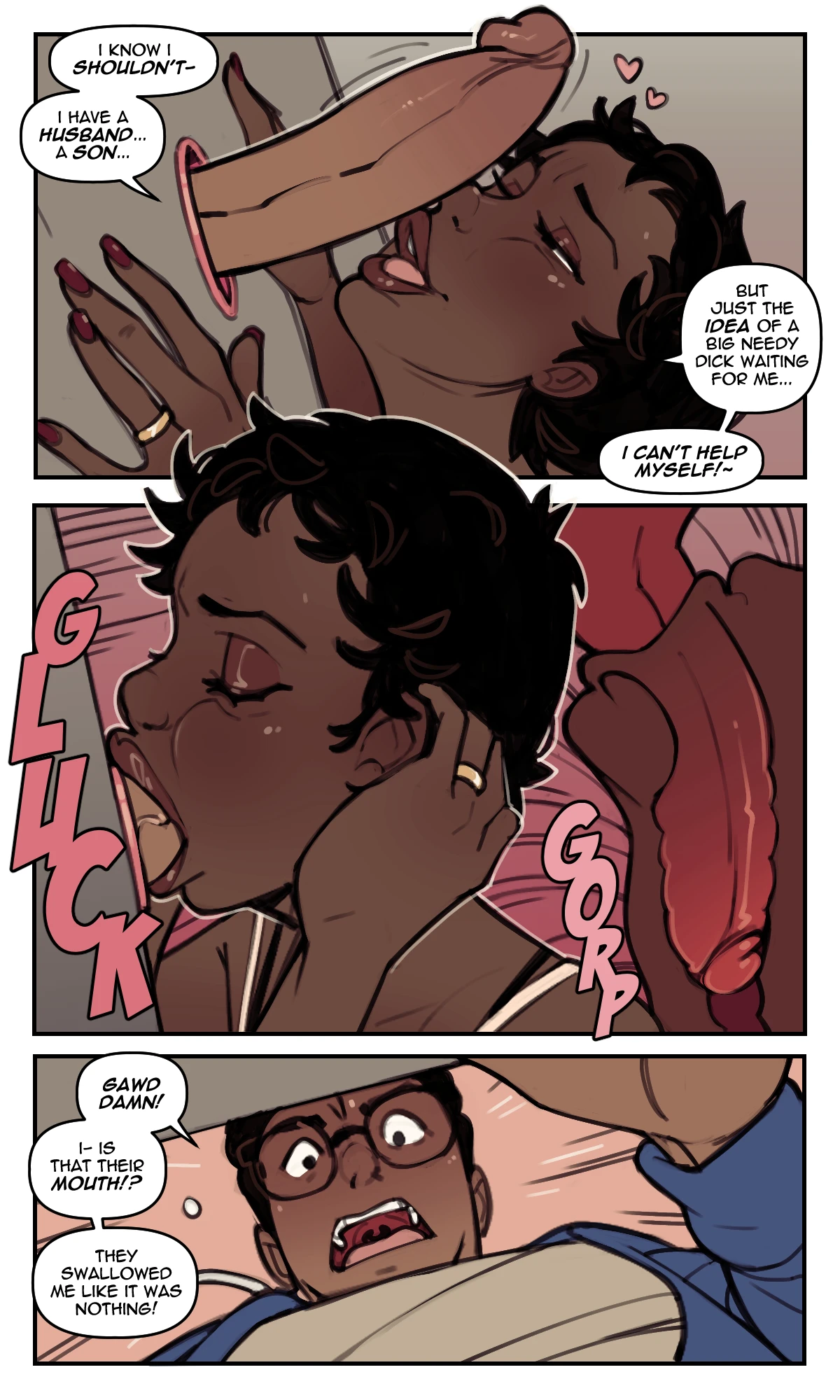 Familial Descent Trough The Hole In The Wall porn comic picture 4