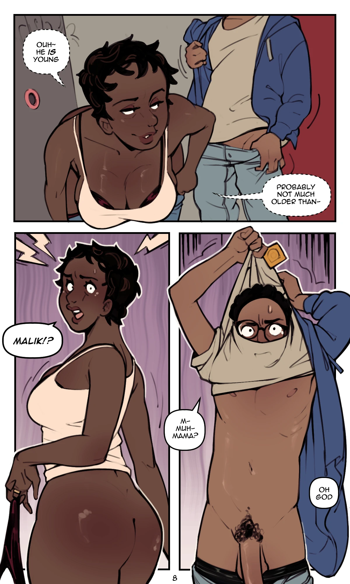 Familial Descent Trough The Hole In The Wall porn comic picture 9