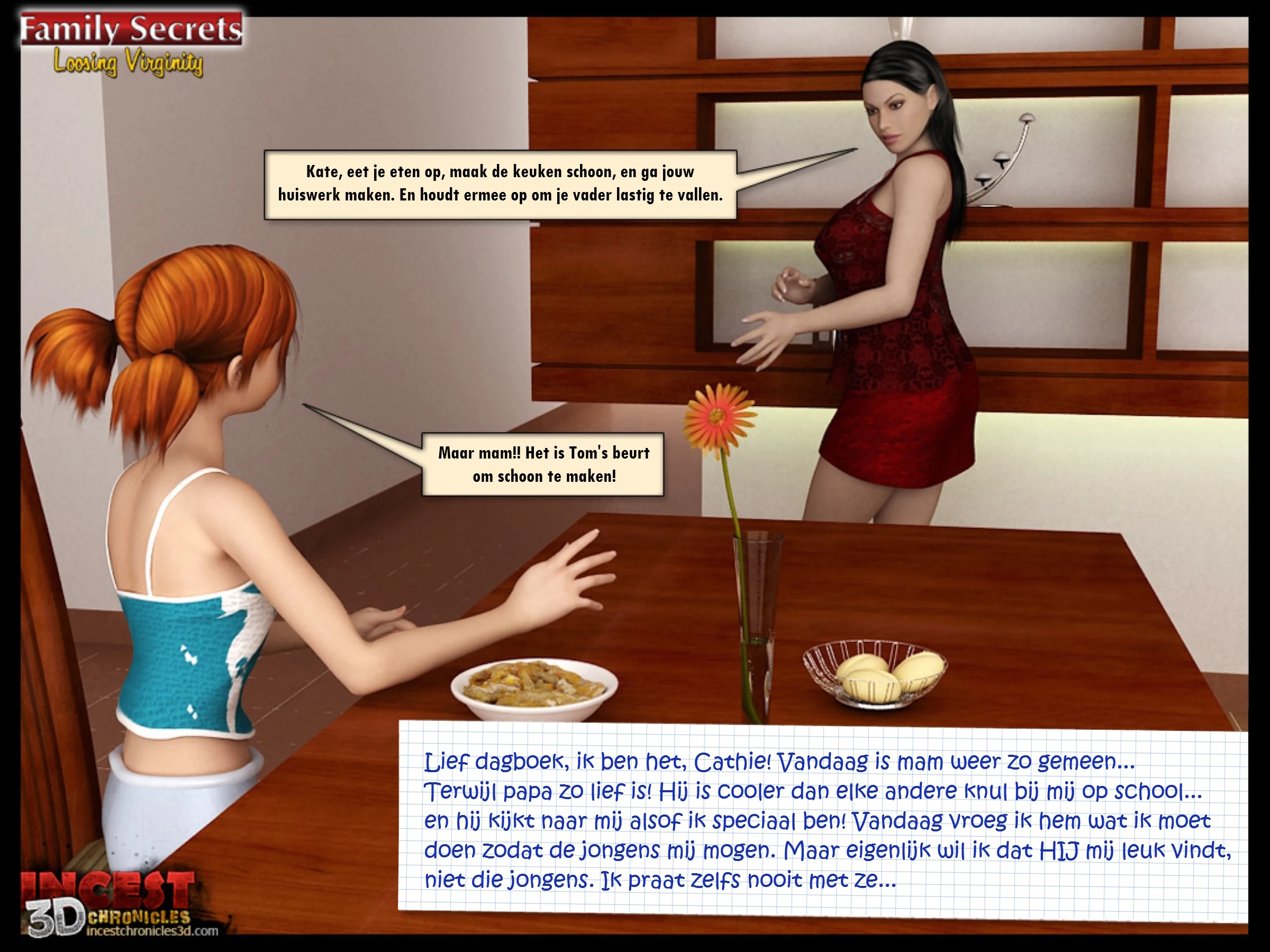 Family Secrets-Loosing Virginity [NL] porn comic picture 3