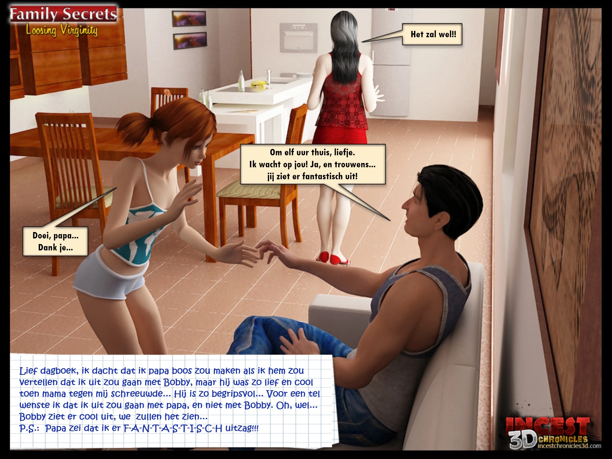 Family Secrets-Loosing Virginity [NL] porn comic picture 41
