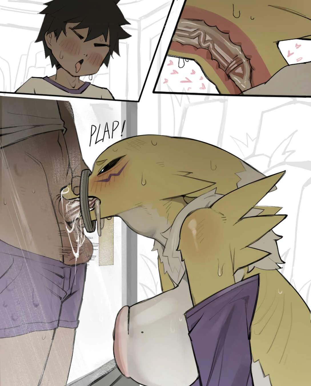 Feeding the Renamon porn comic picture 6