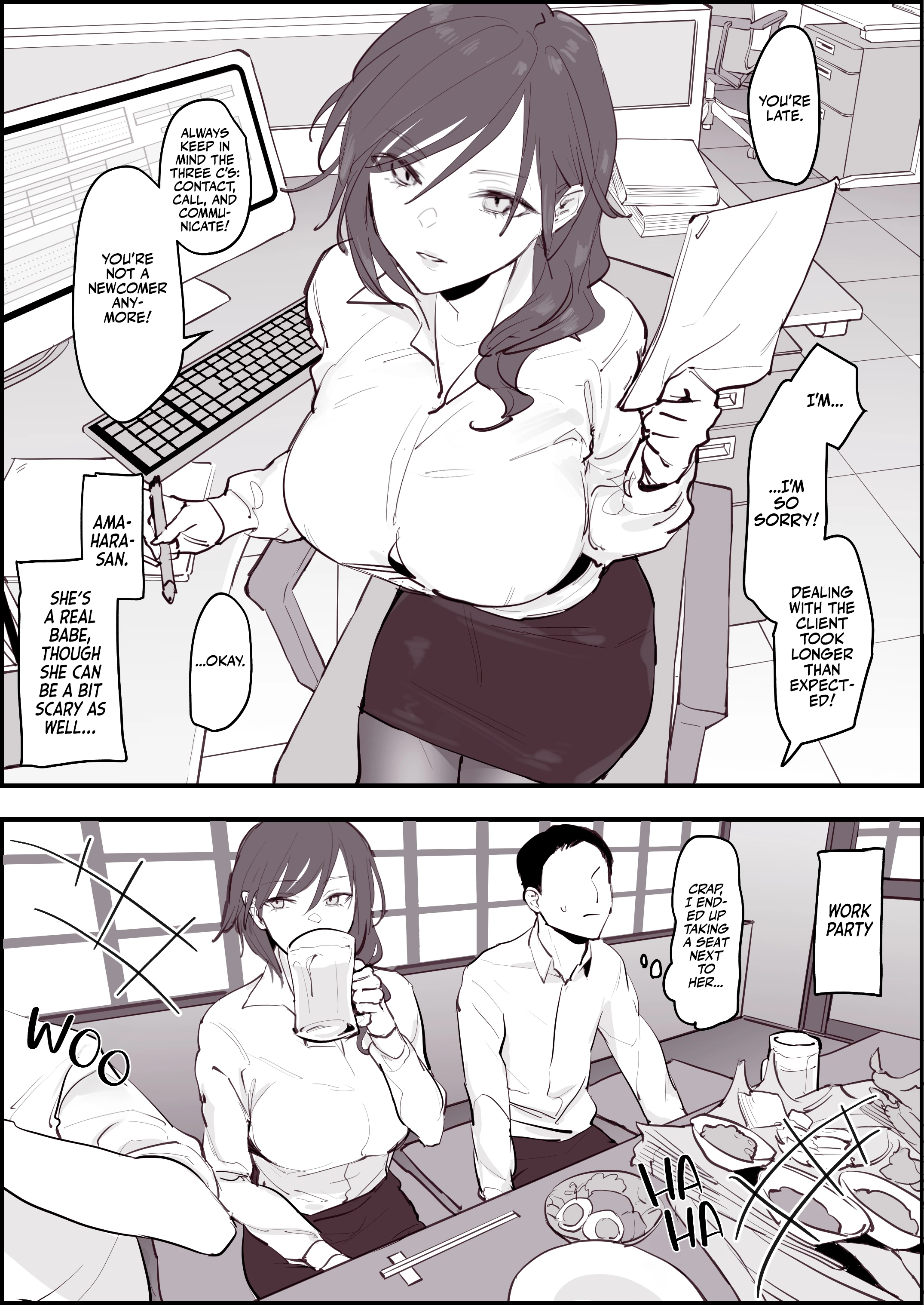 Female Boss porn comic picture 1