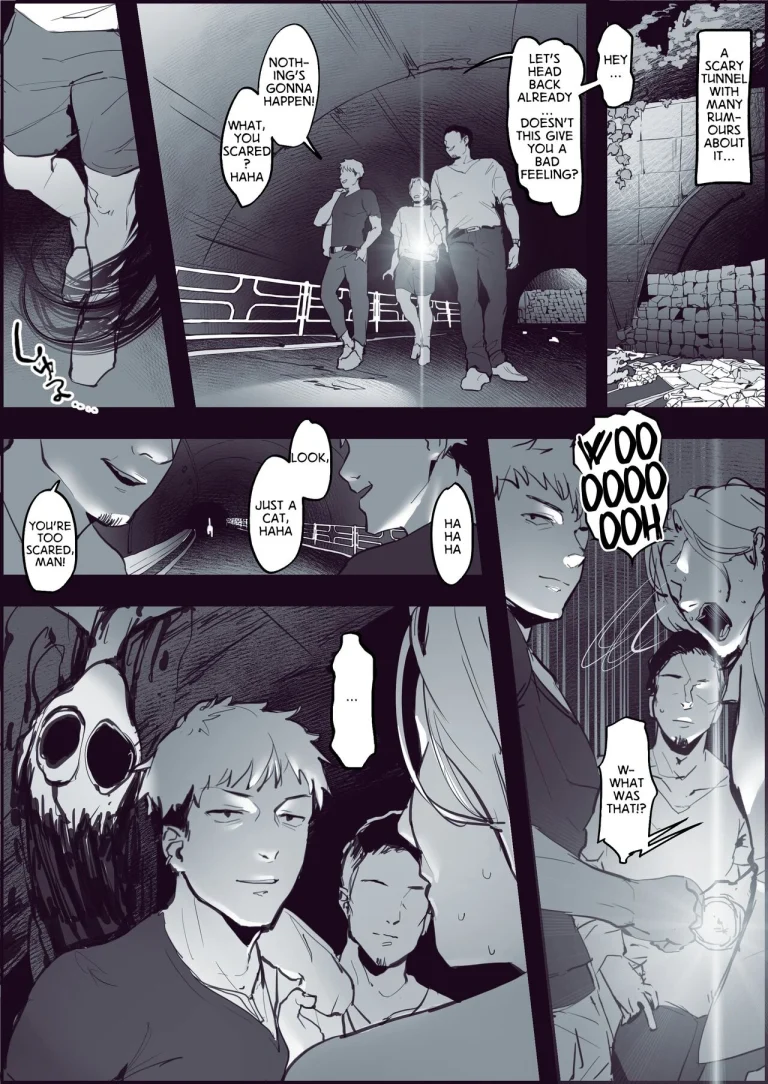 Finding Company in a Haunted Place - 心霊スポットで意気投合 porn comic picture 1