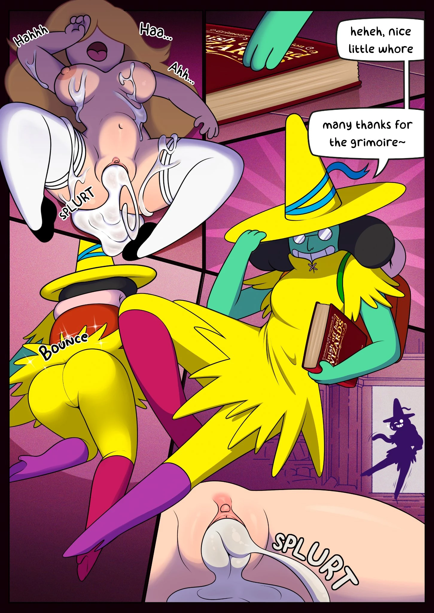 Fionna & Cake Summon a Demon porn comic picture 10