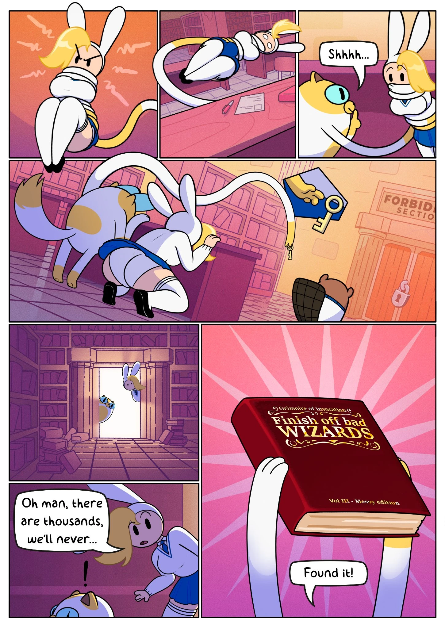 Fionna & Cake Summon a Demon porn comic picture 3