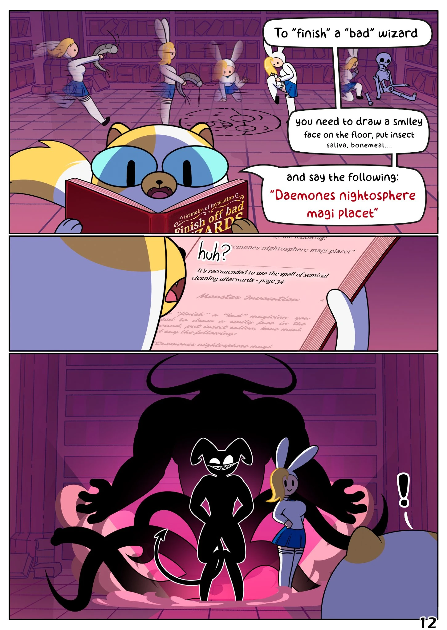 Fionna & Cake Summon a Demon porn comic picture 4