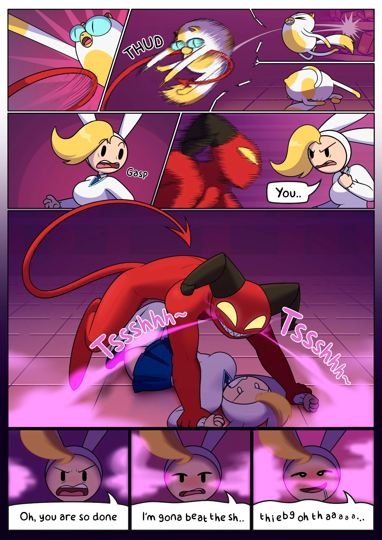 Fionna & Cake Summon a Demon porn comic picture 5