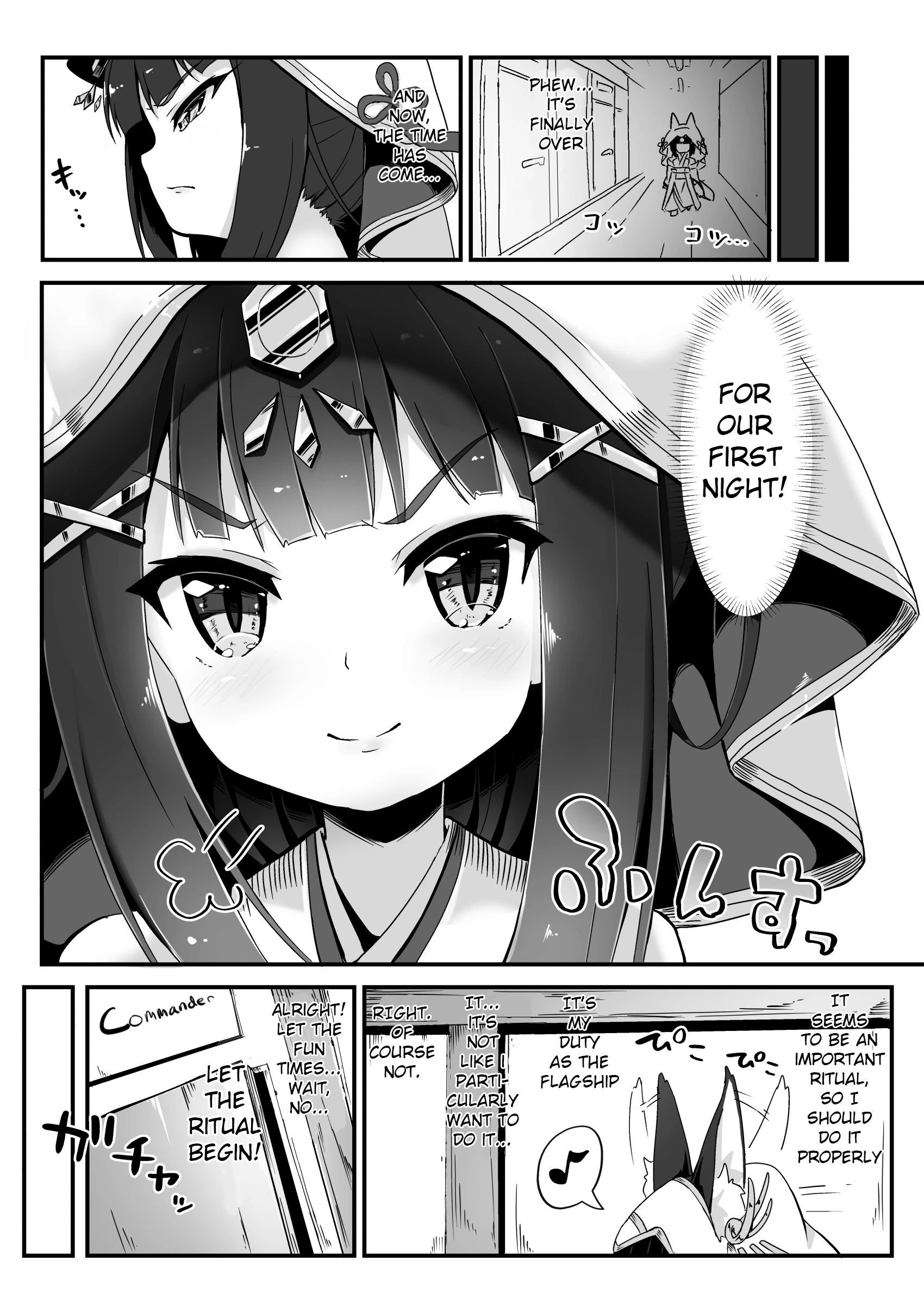 First Night in the Wedding Dress porn comic picture 3