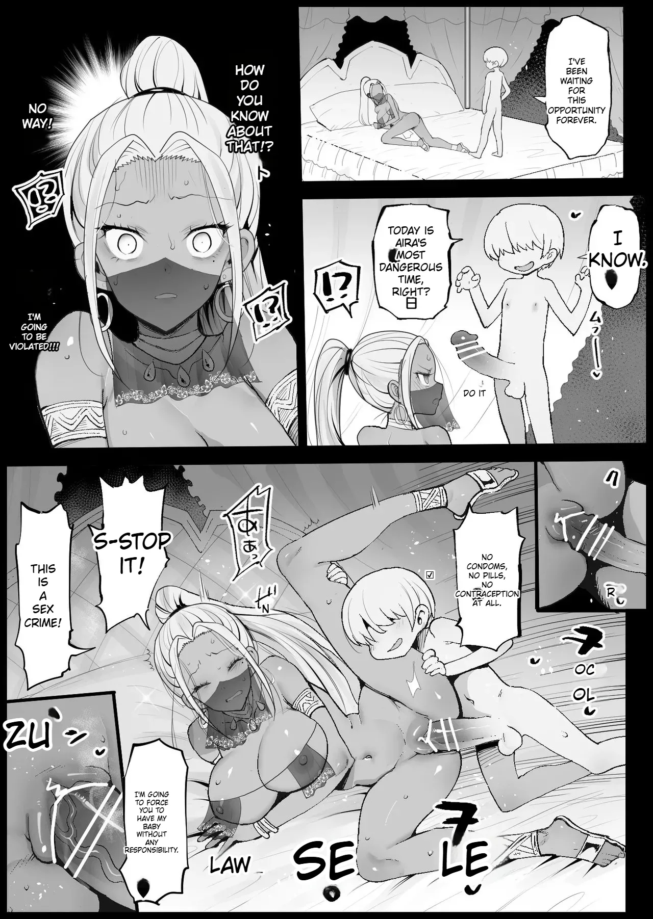 Forced Prostitution Aira’s Most Dangerous Day porn comic picture 2