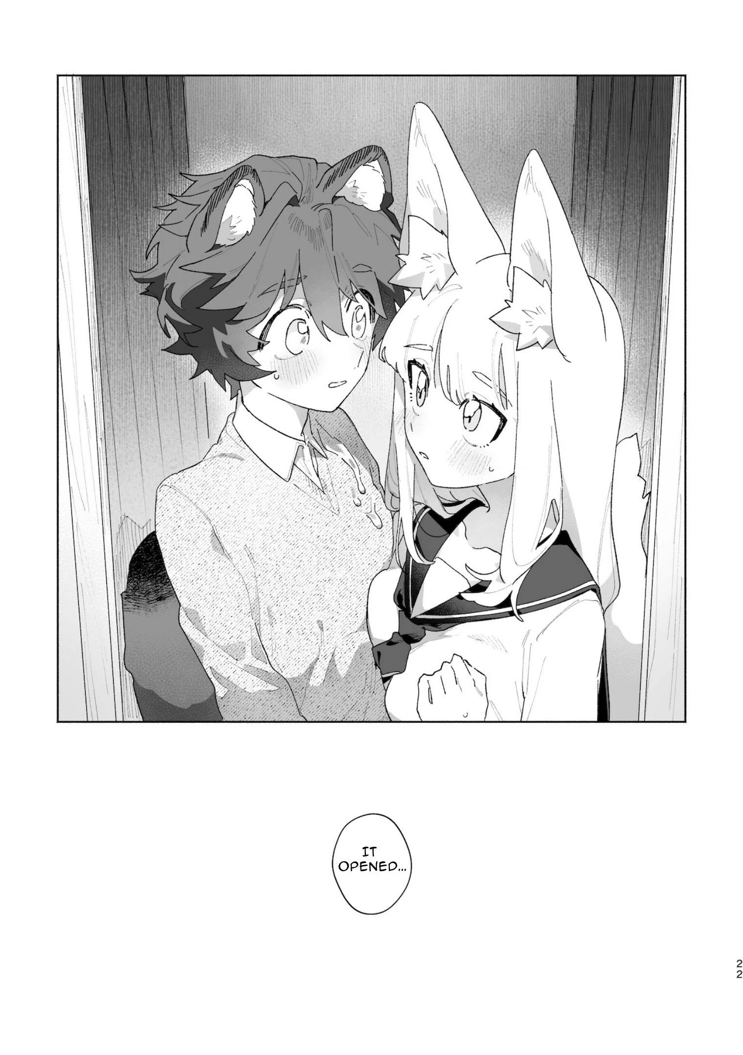 Fox Girl X Tanuki Boy porn comic picture 23