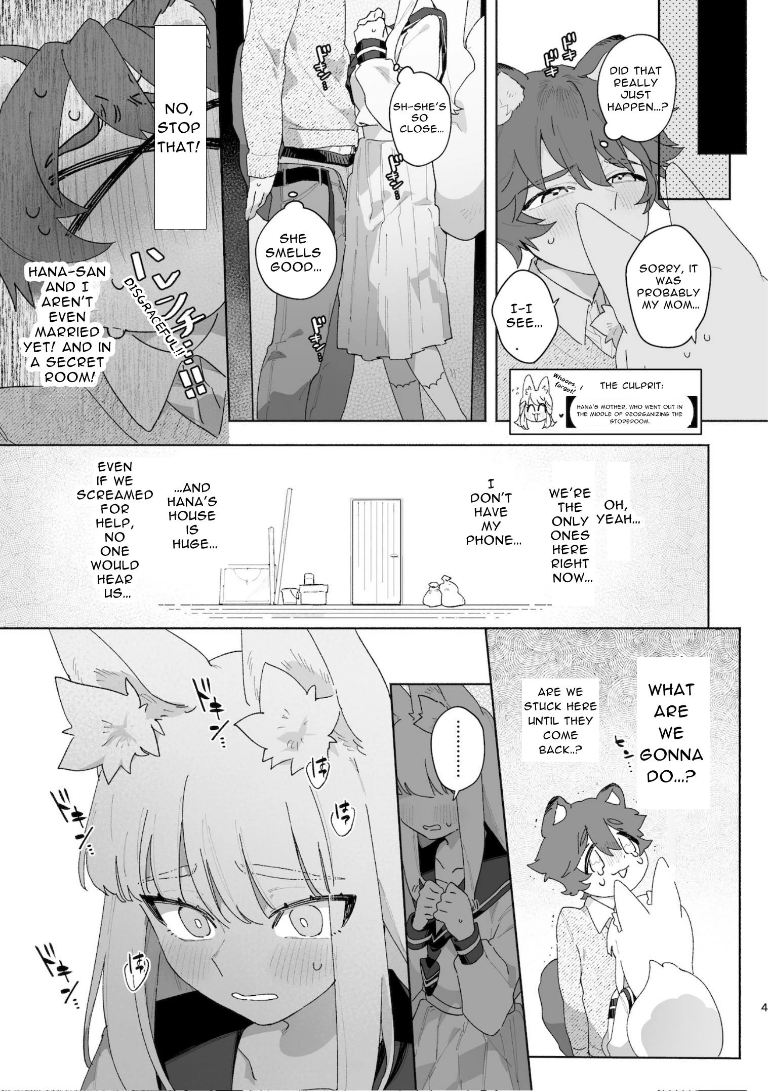 Fox Girl X Tanuki Boy porn comic picture 5