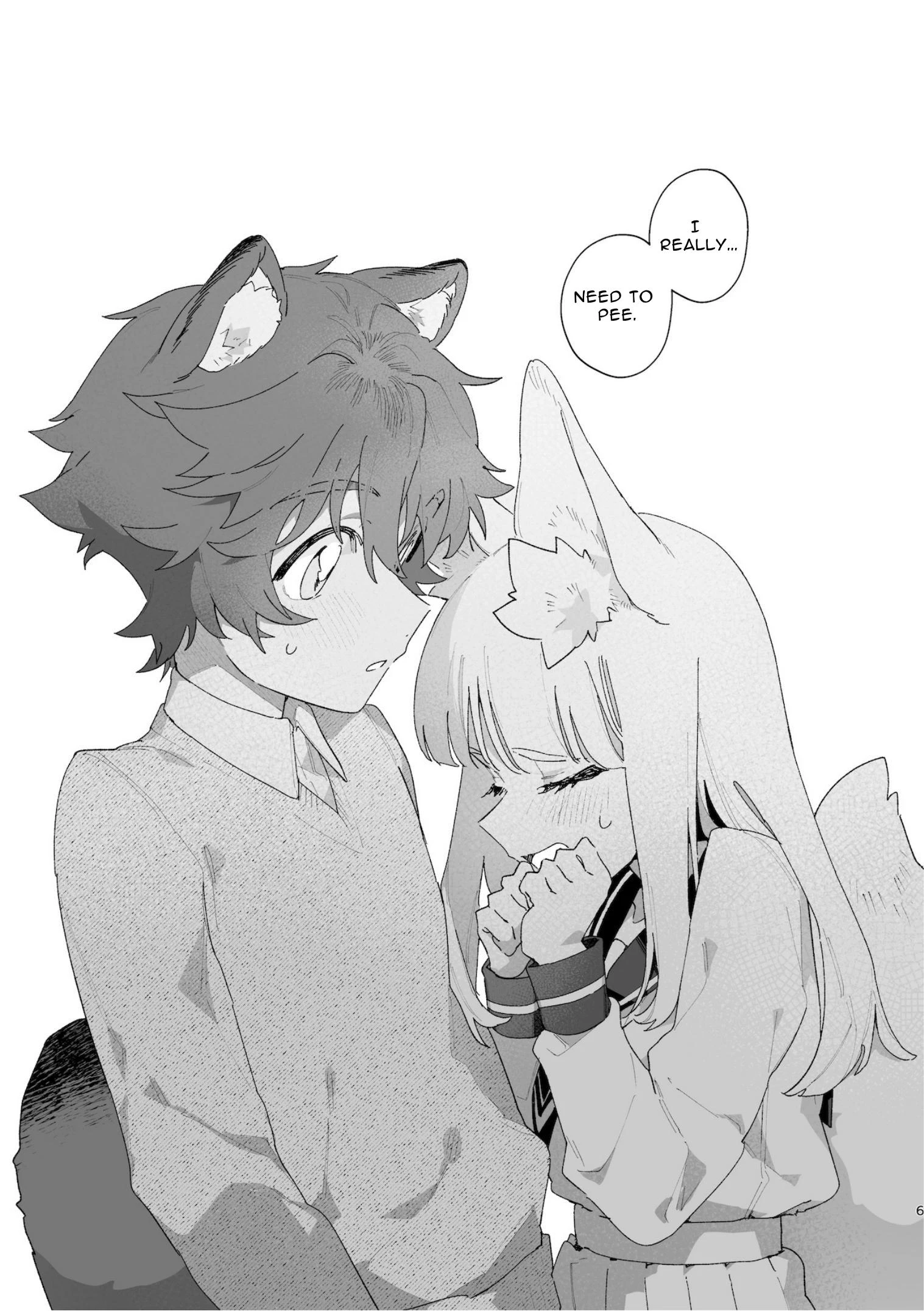 Fox Girl X Tanuki Boy porn comic picture 7