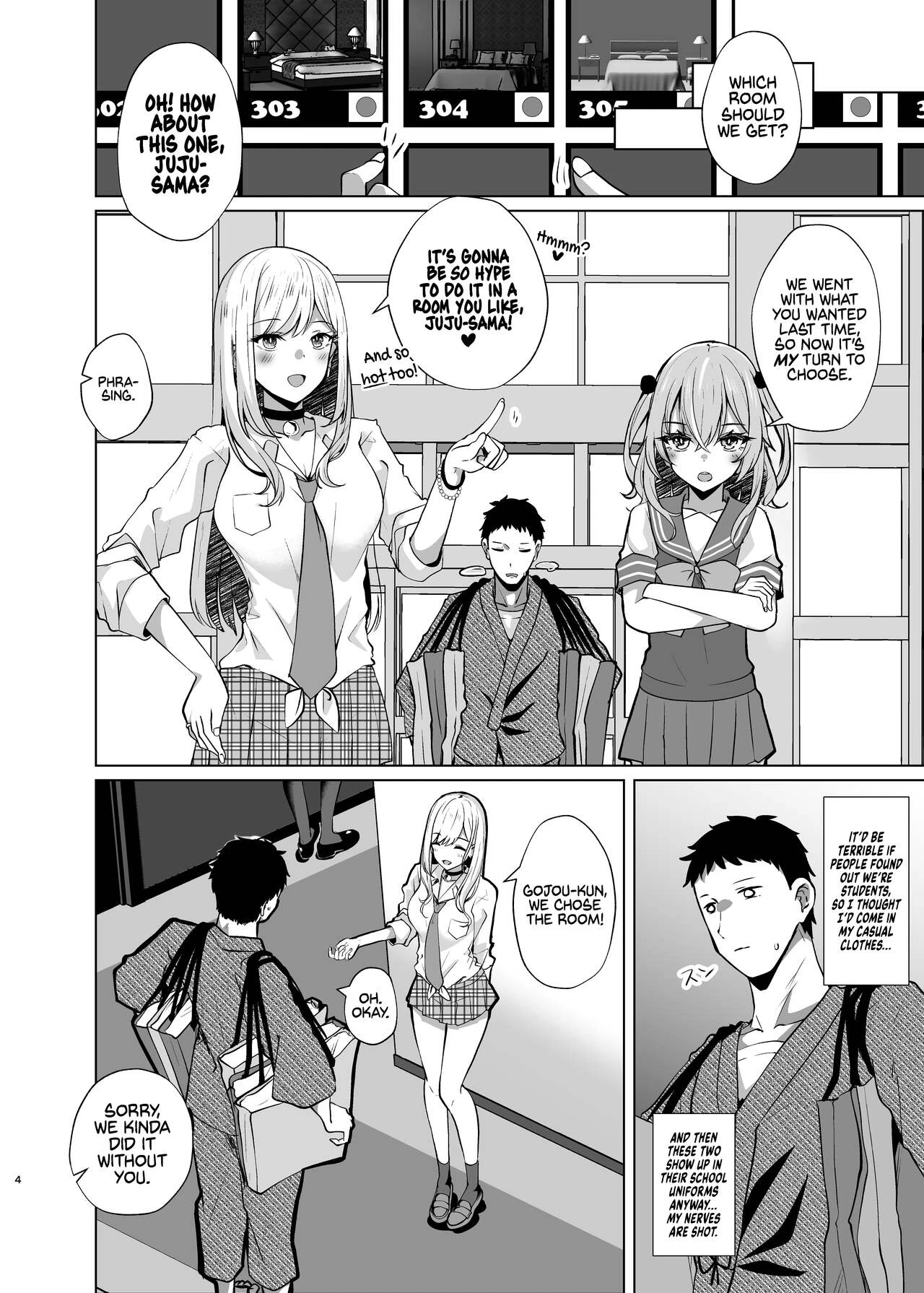 Fucking Two Cosplayers For Free at a Love Hotel Photoshoot.mp4 porn comic picture 3