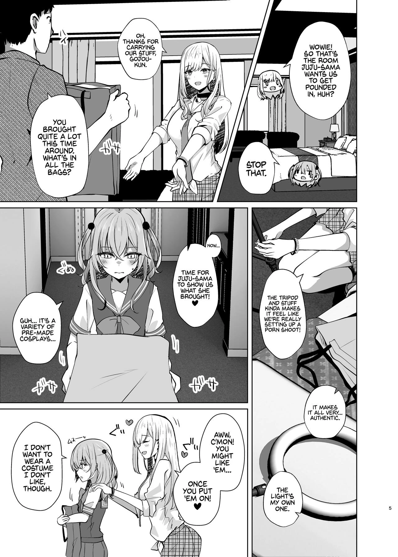 Fucking Two Cosplayers For Free at a Love Hotel Photoshoot.mp4 porn comic picture 4