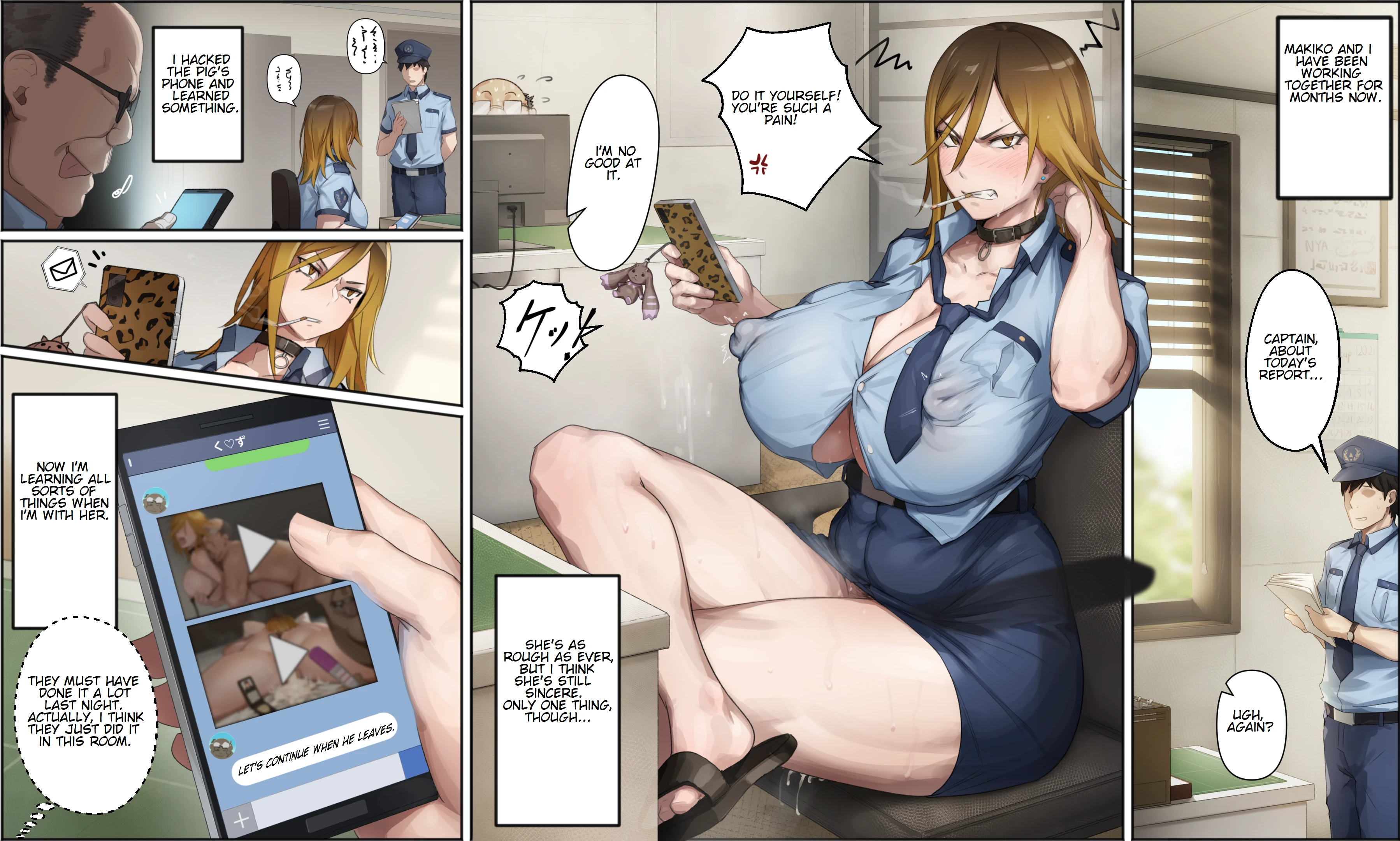 Gal Police Officer Makiko porn comic picture 6