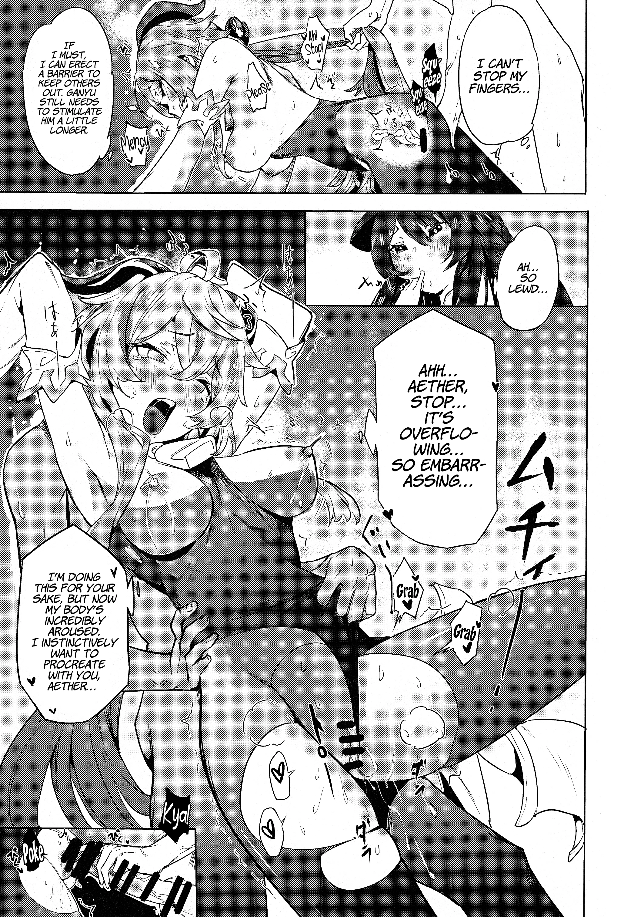 Ganyu Working Overtime porn comic picture 10