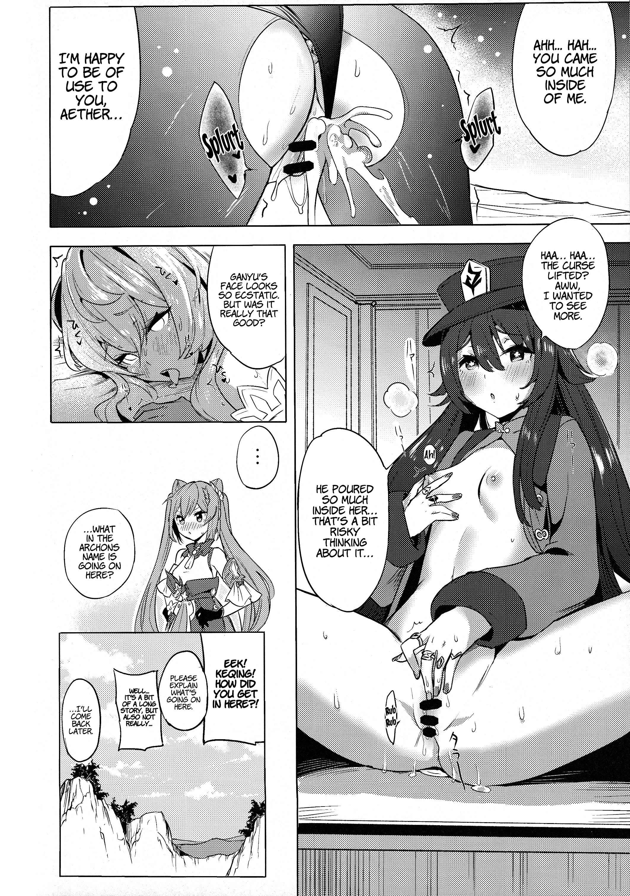 Ganyu Working Overtime porn comic picture 13
