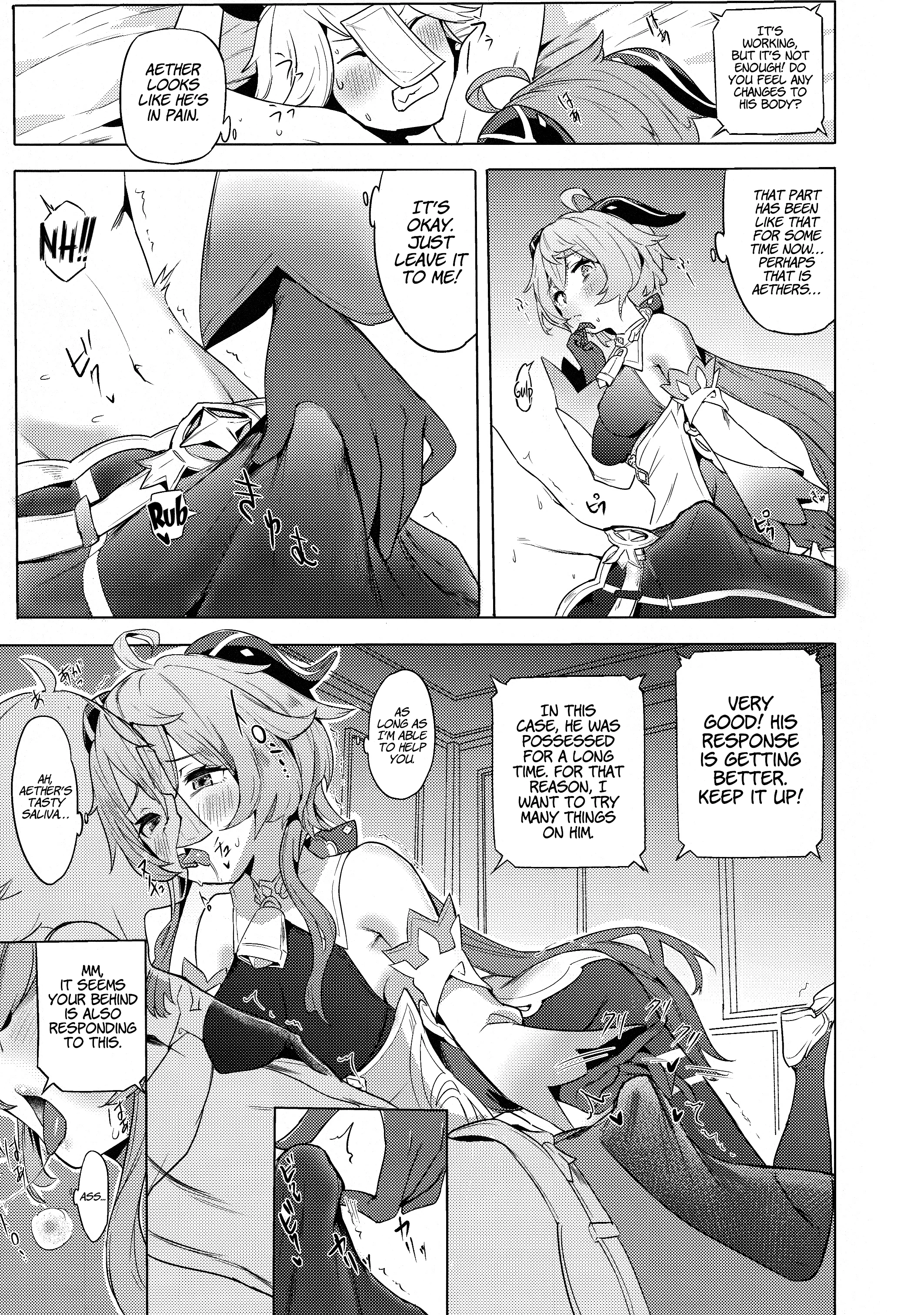 Ganyu Working Overtime porn comic picture 6