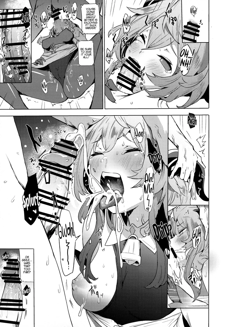 Ganyu Working Overtime porn comic picture 8