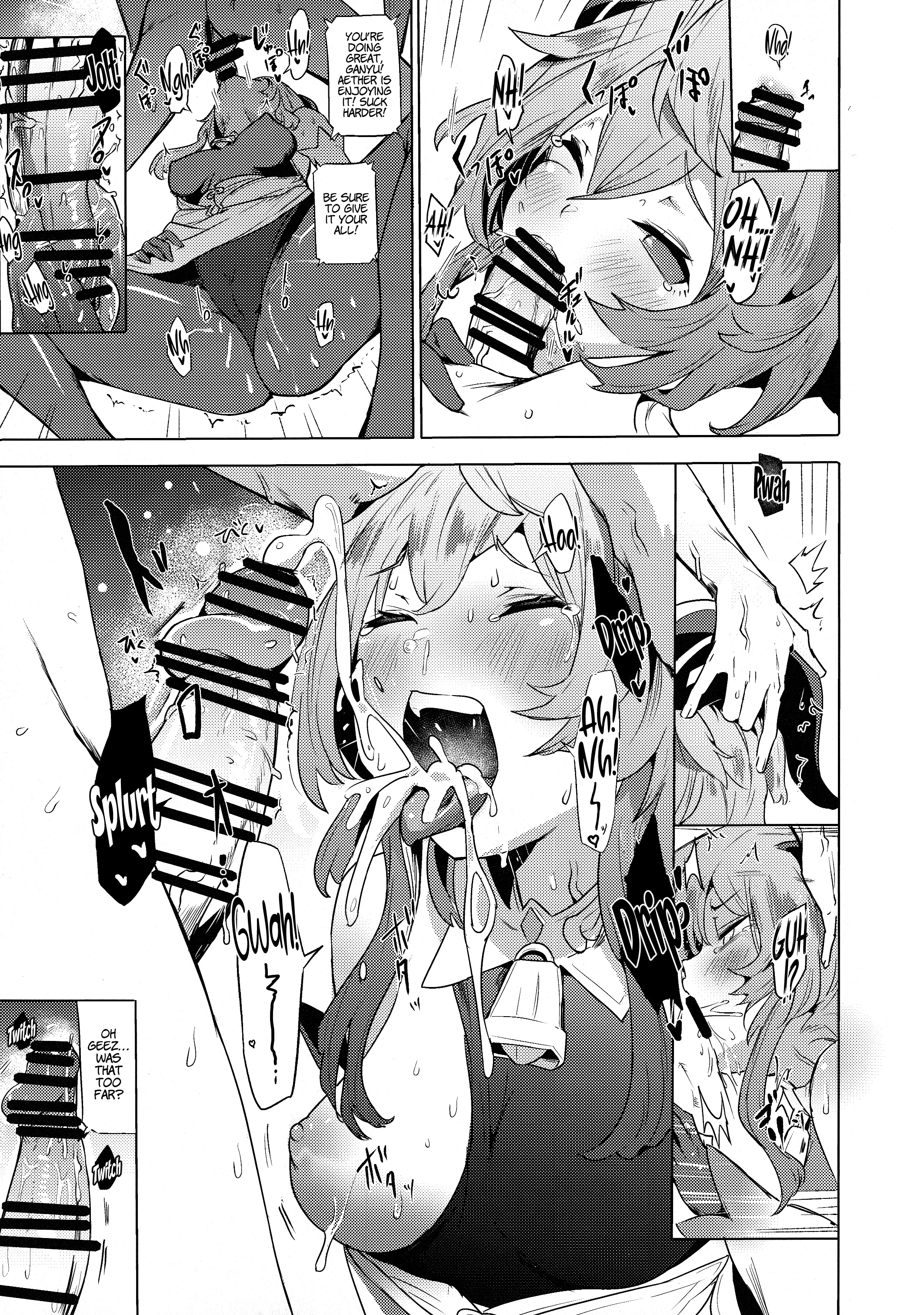 Ganyu Working Overtime porn comic picture 8
