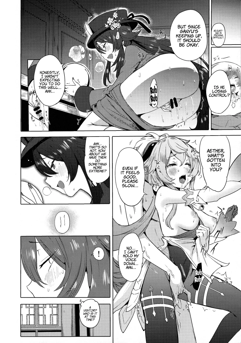 Ganyu Working Overtime porn comic picture 9