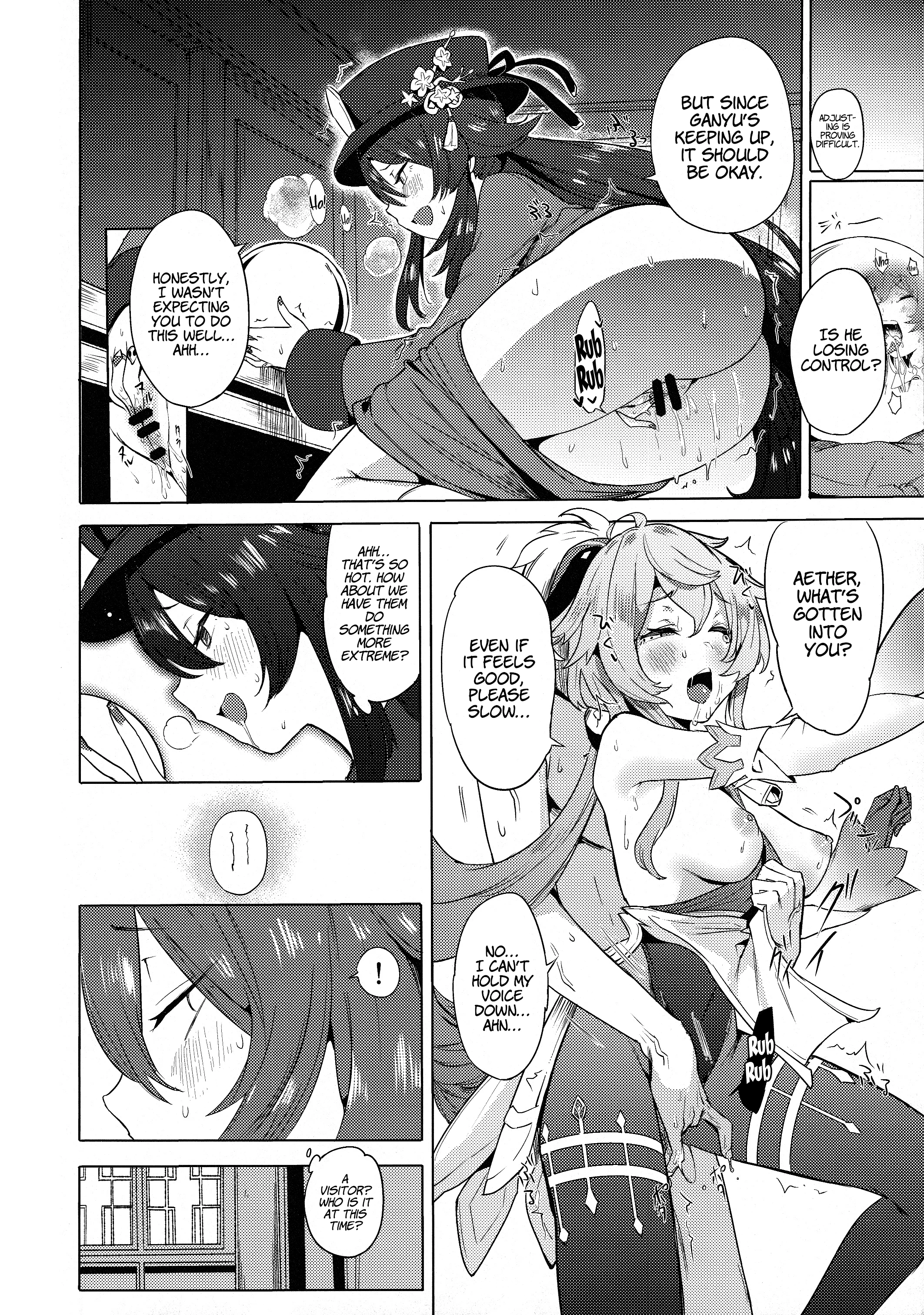 Ganyu Working Overtime porn comic picture 9