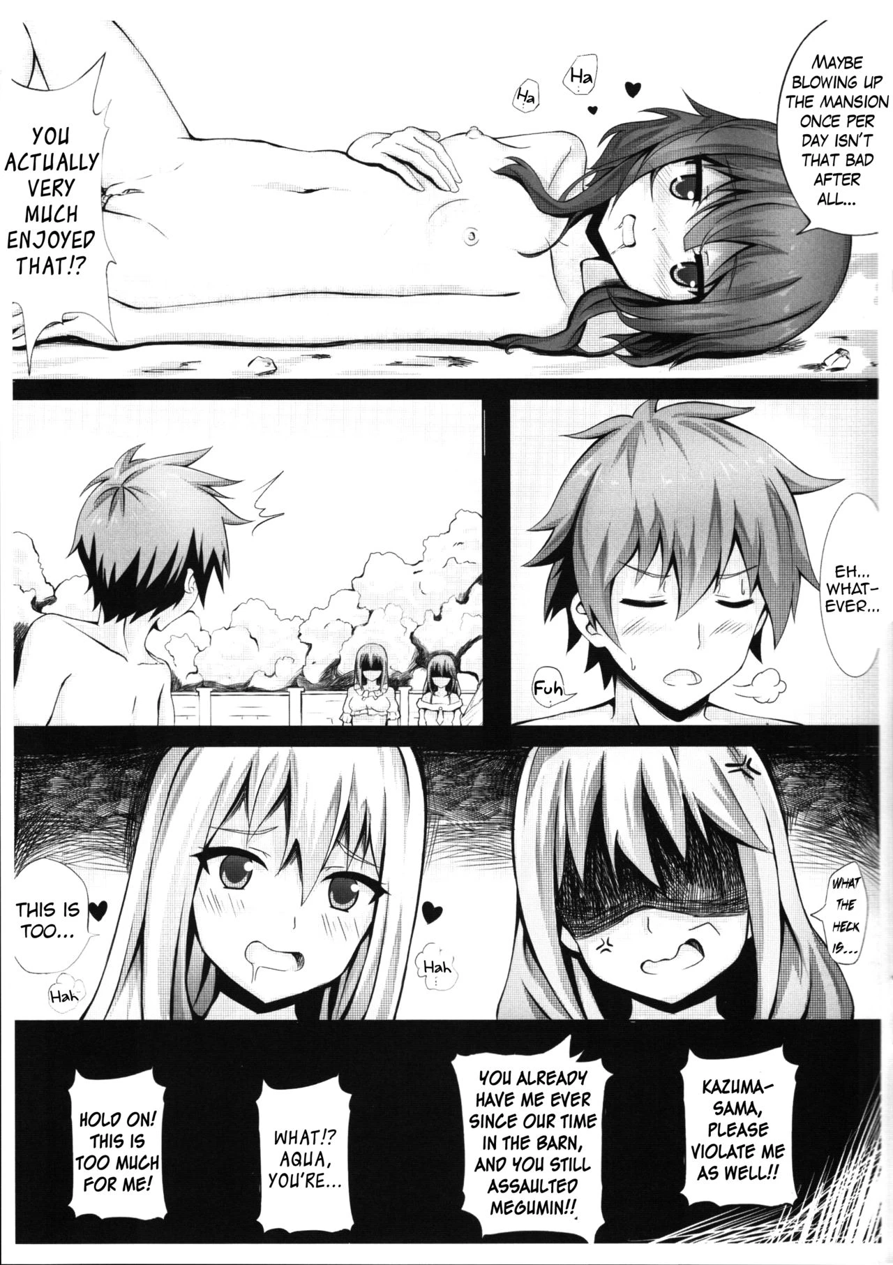 Giving to Megumin in the Toilet! porn comic picture 16