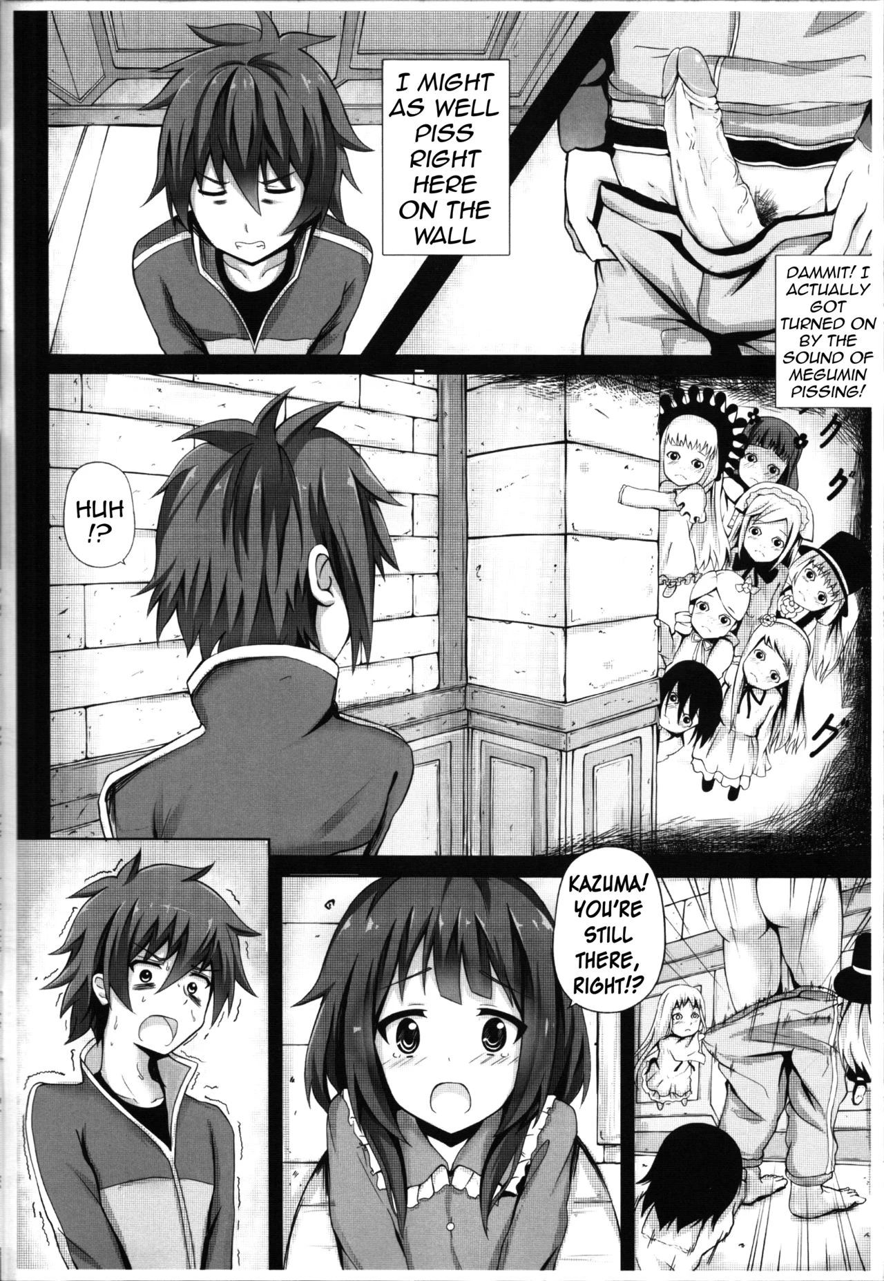 Giving to Megumin in the Toilet! porn comic picture 3