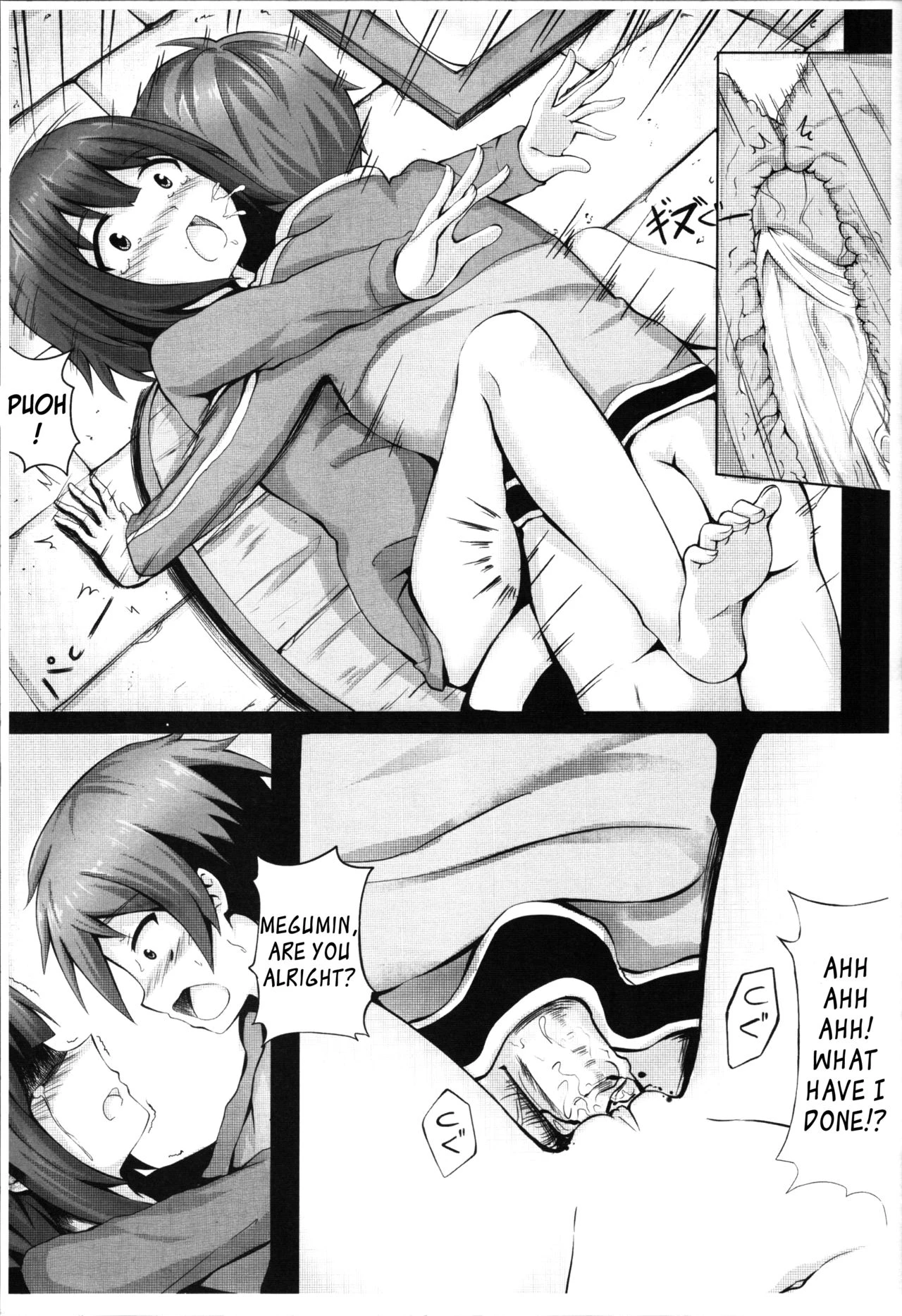 Giving to Megumin in the Toilet! porn comic picture 6