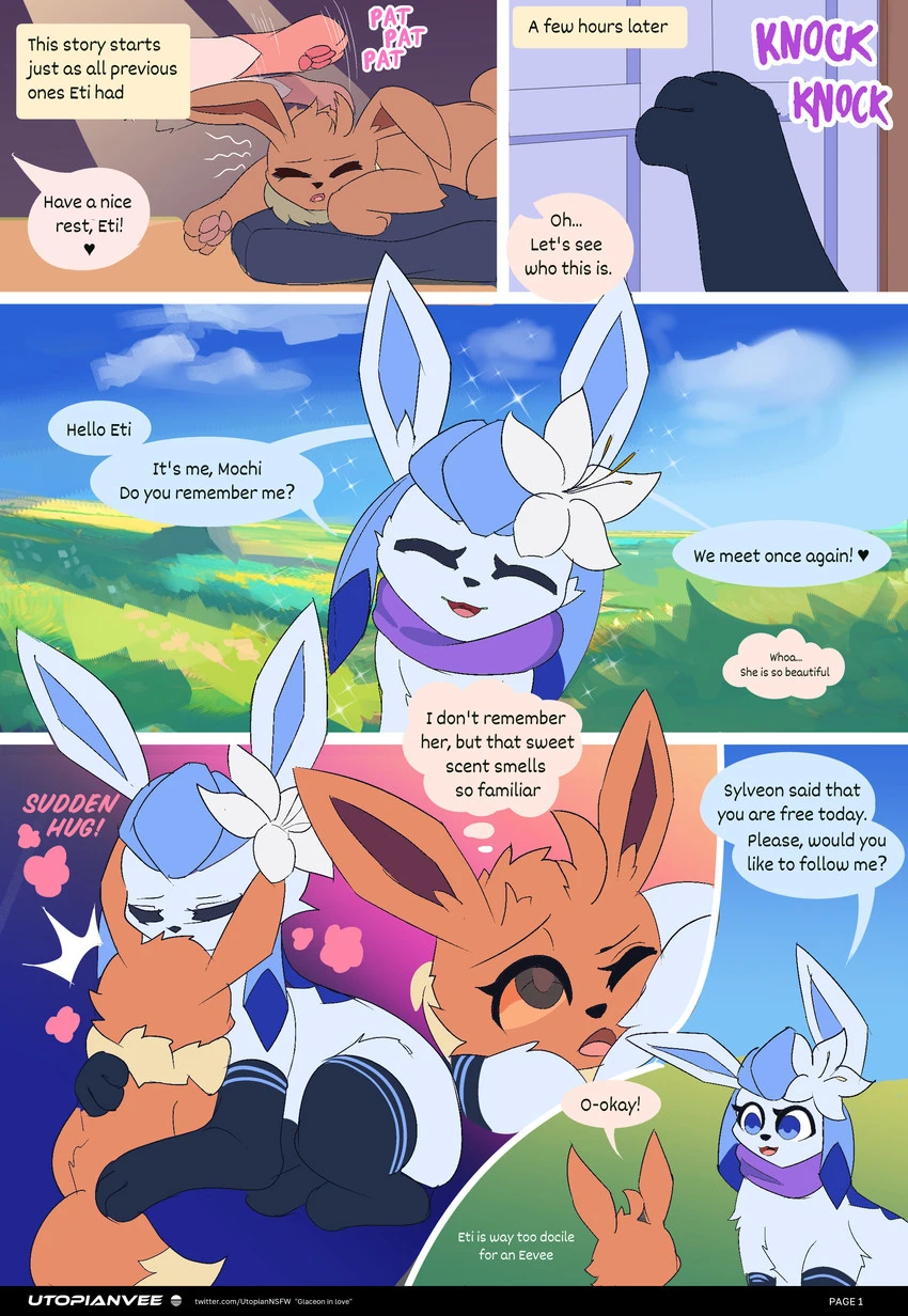 Glaceon In Love porn comic picture 2