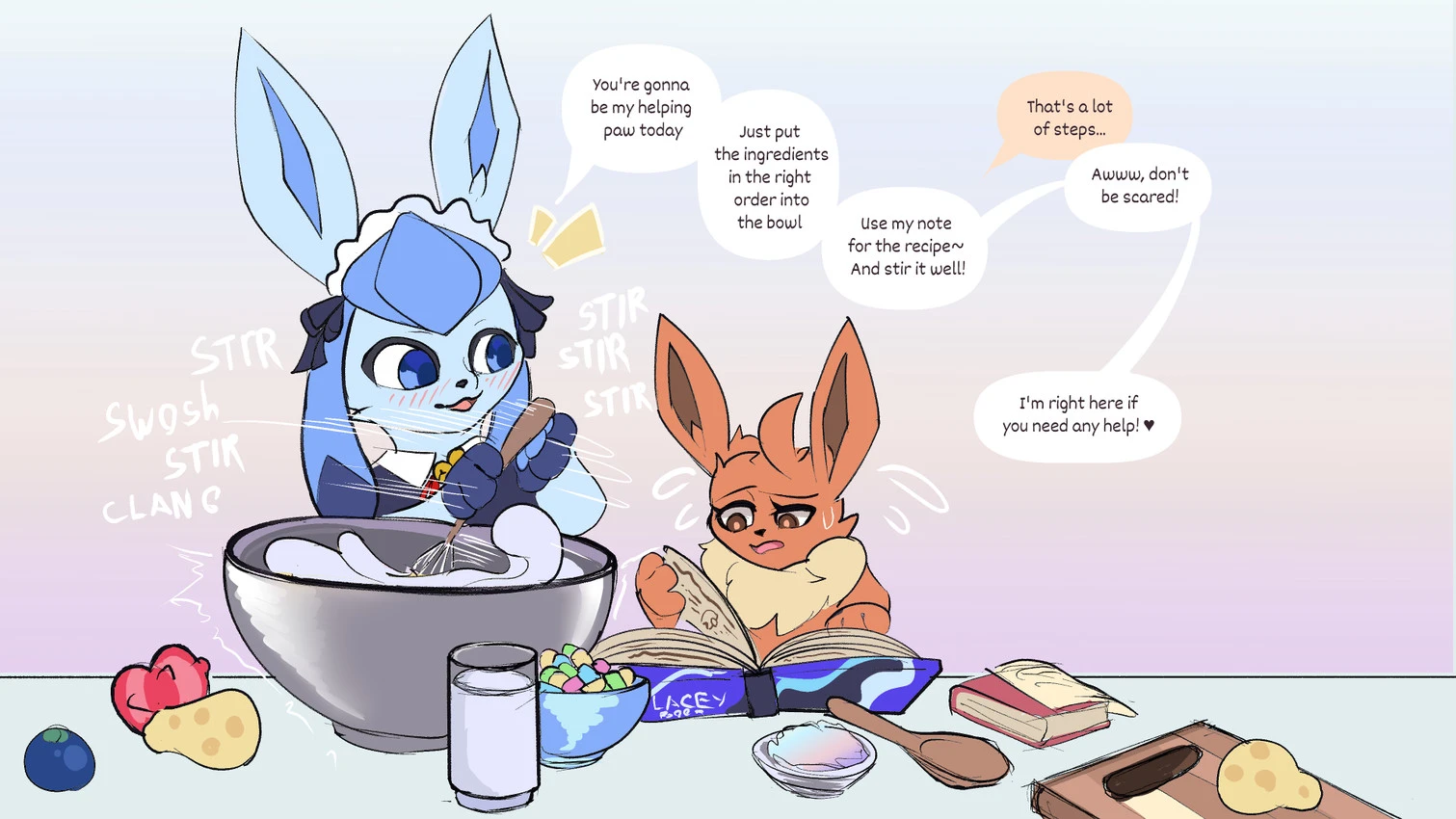 Glaceon In Love porn comic picture 28