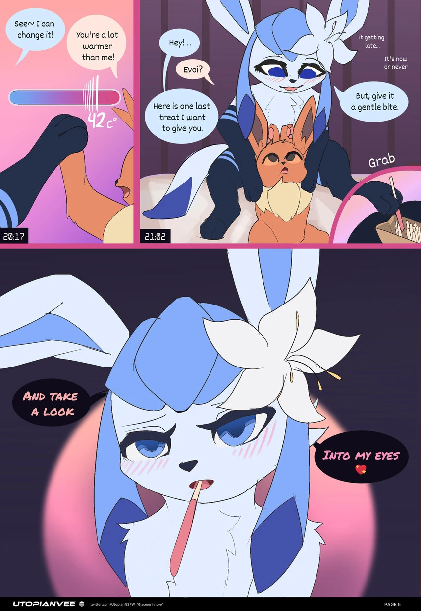 Glaceon In Love porn comic picture 6