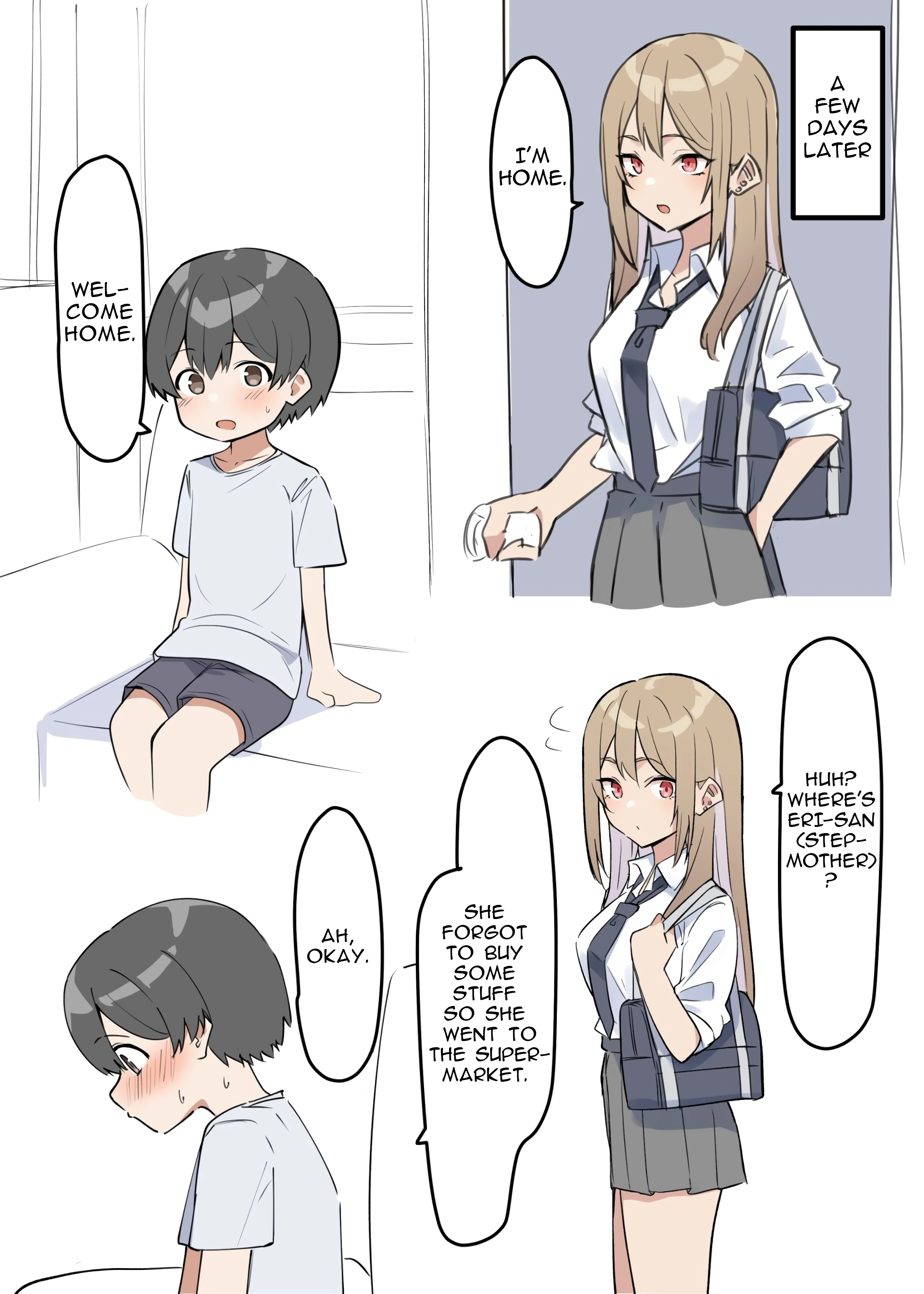 Gyaru JK Onee x Shota 1-2 porn comic picture 17