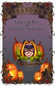 Halloween 2016 - Vanessa & Roxy in Nice tricks, Sweet treats porn comic picture 1
