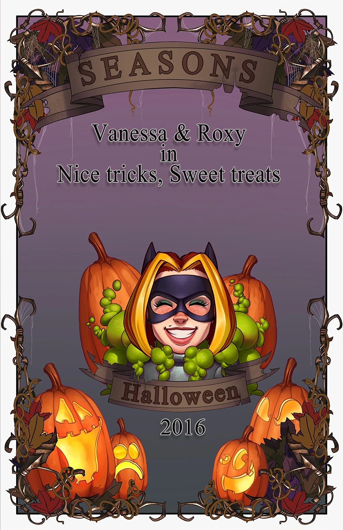 Halloween 2016 - Vanessa & Roxy in Nice tricks, Sweet treats porn comic picture 1