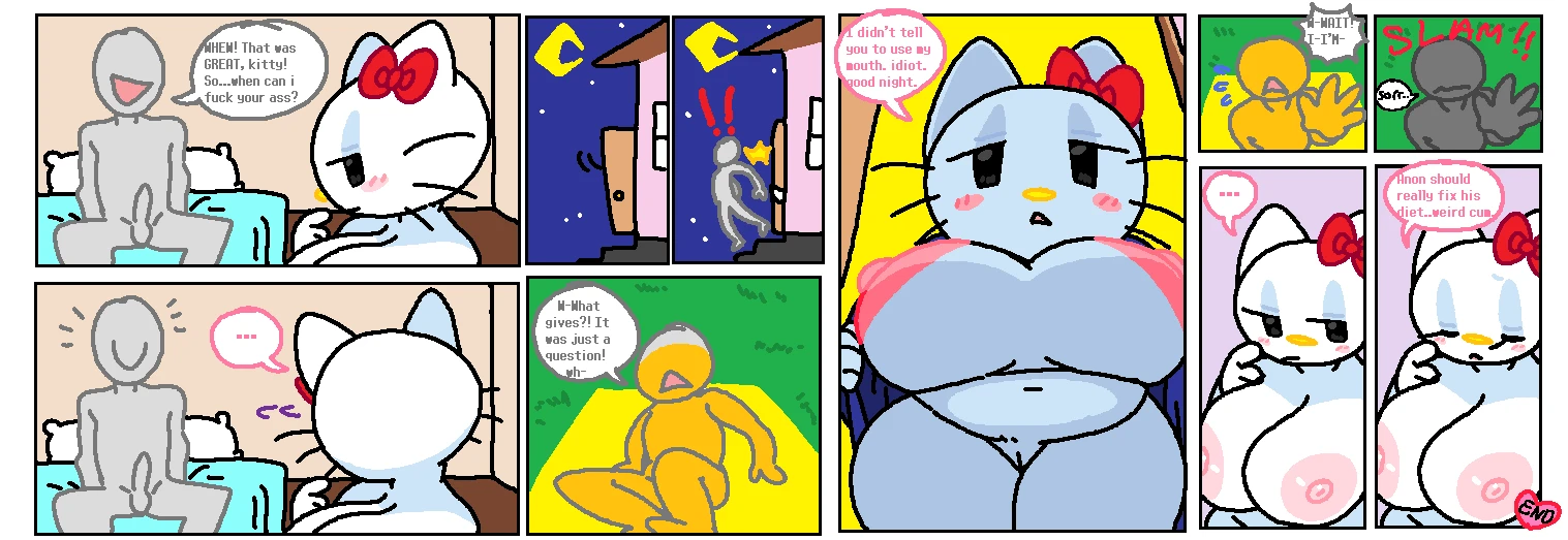 Hello Kitty And Anon Visit! porn comic picture 26