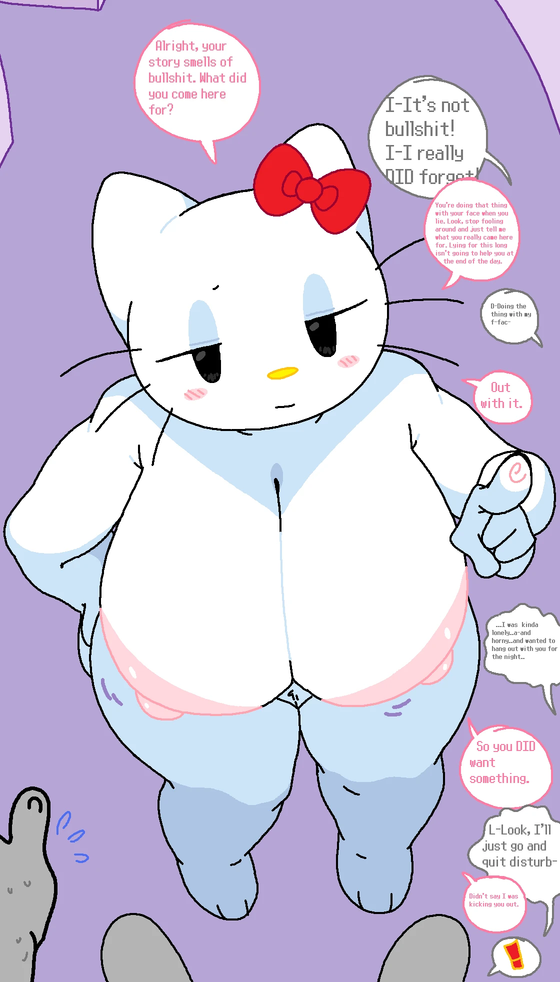 Hello Kitty And Anon Visit! porn comic picture 4