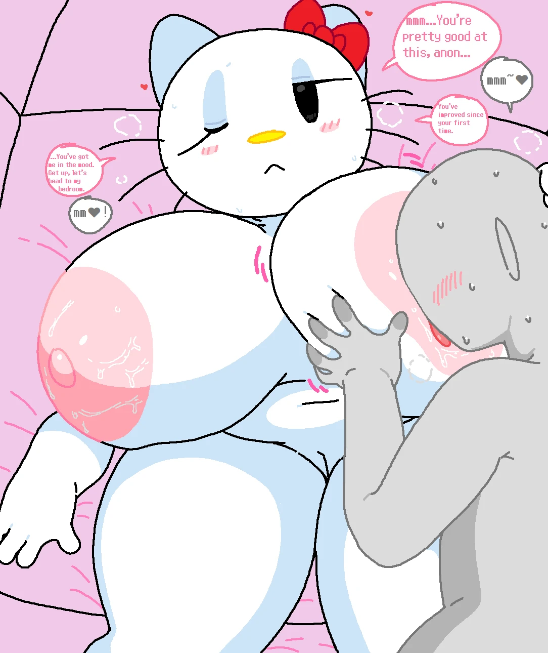 Hello Kitty And Anon Visit! porn comic picture 7