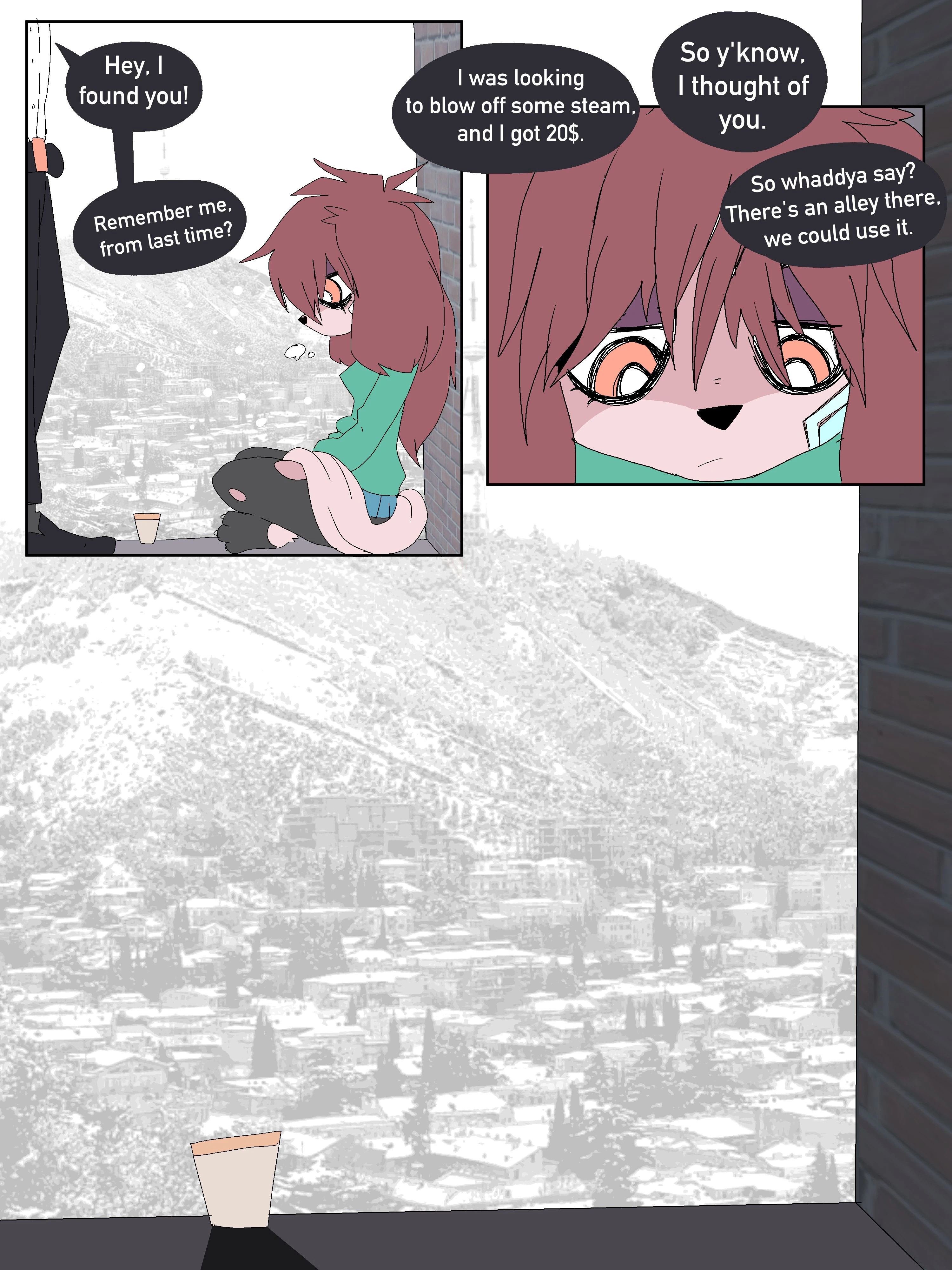 Homeless Dog porn comic picture 2