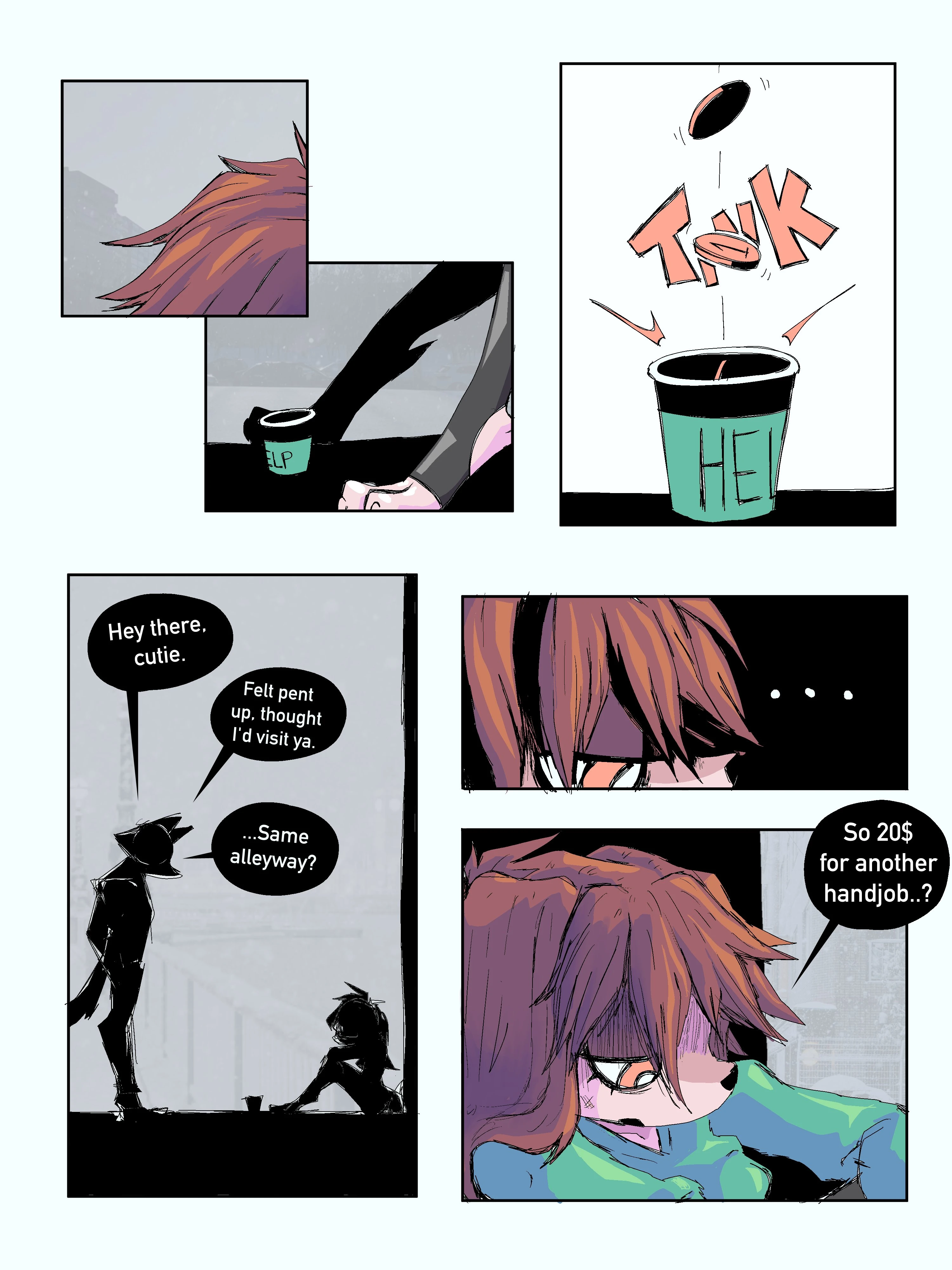 Homeless Dog porn comic picture 7